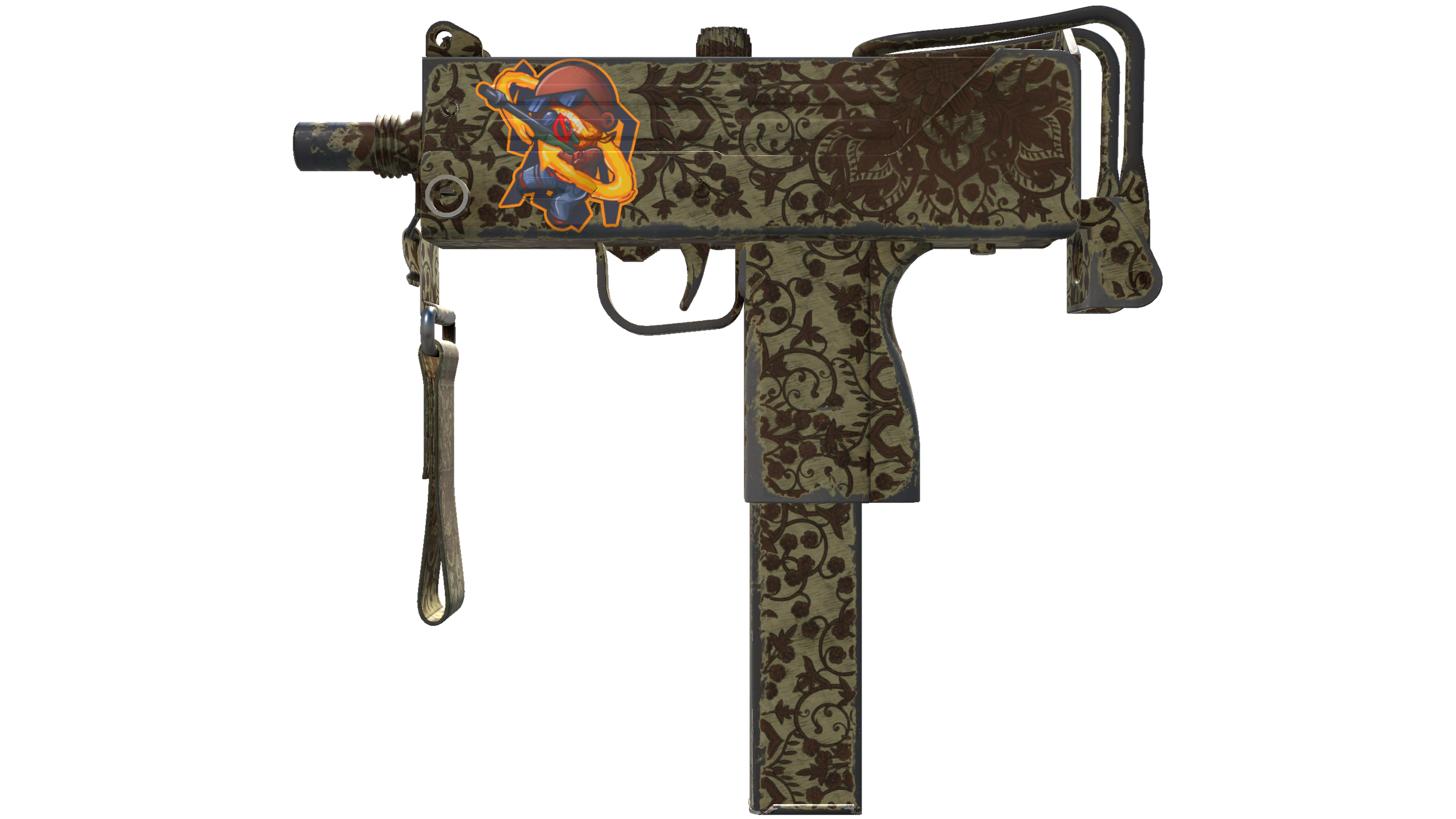 Souvenir MAC-10 | Sienna Damask (Field-Tested)