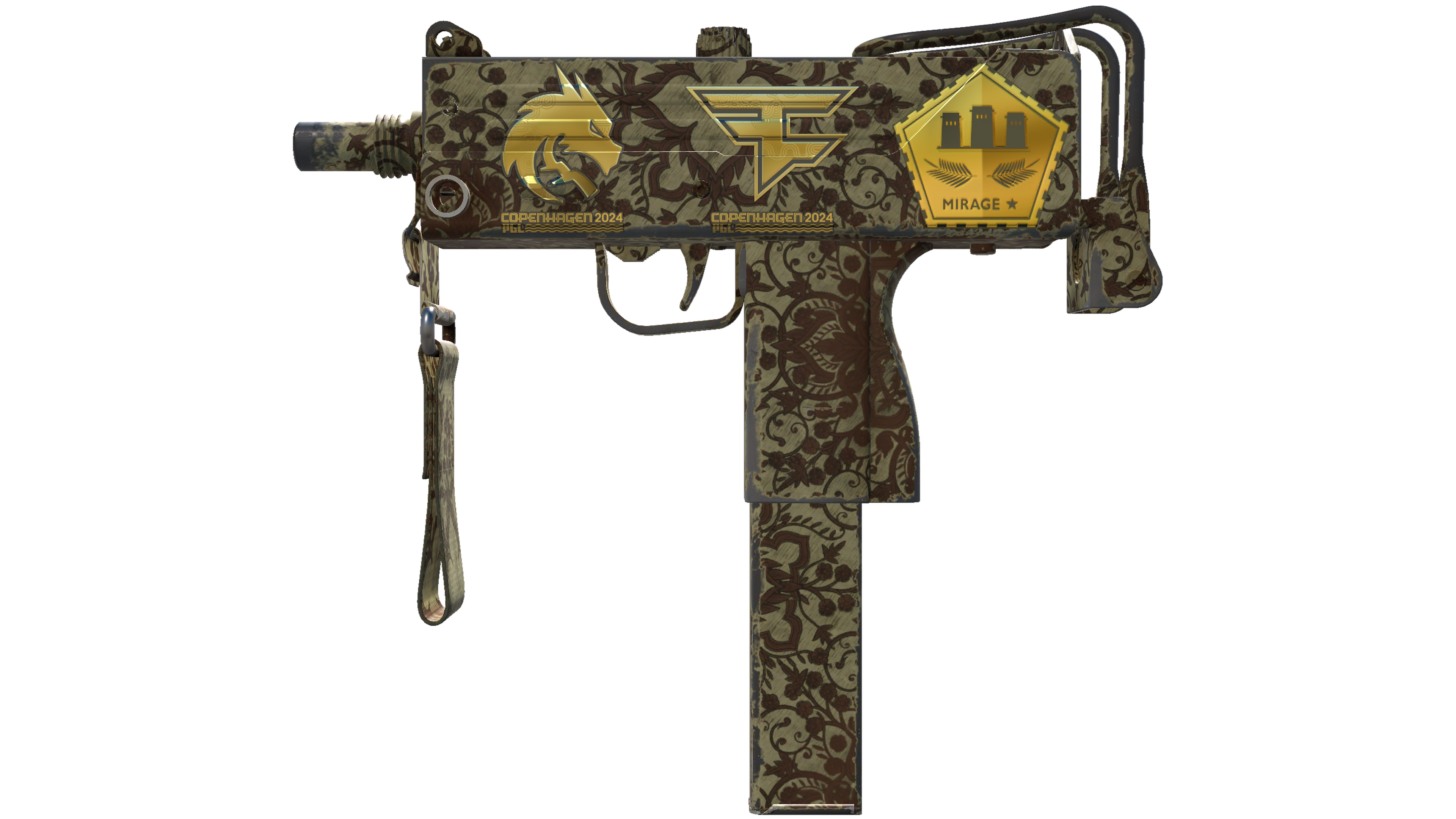 Souvenir MAC-10 | Sienna Damask (Field-Tested)