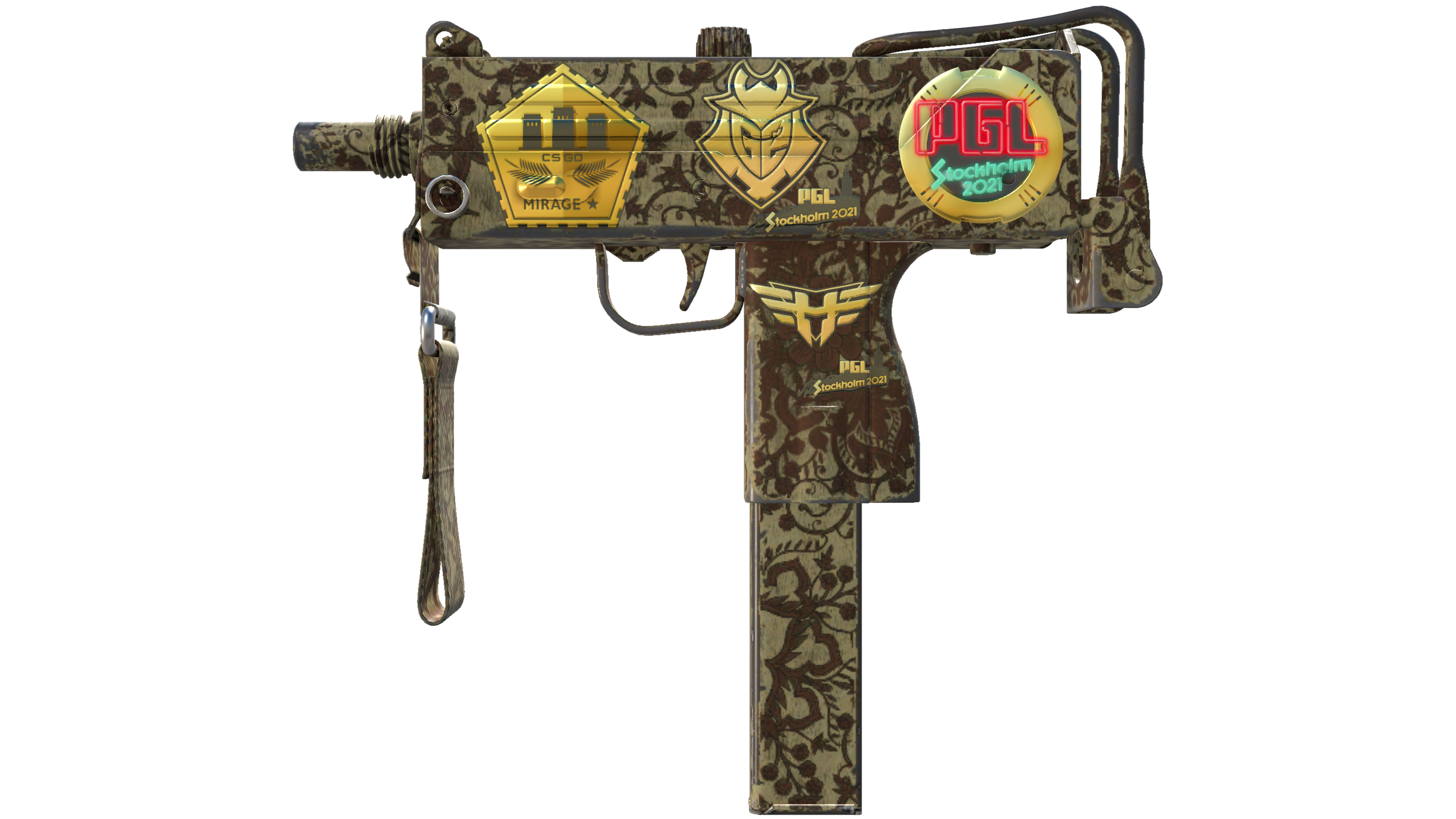 Souvenir MAC-10 | Sienna Damask (Field-Tested)