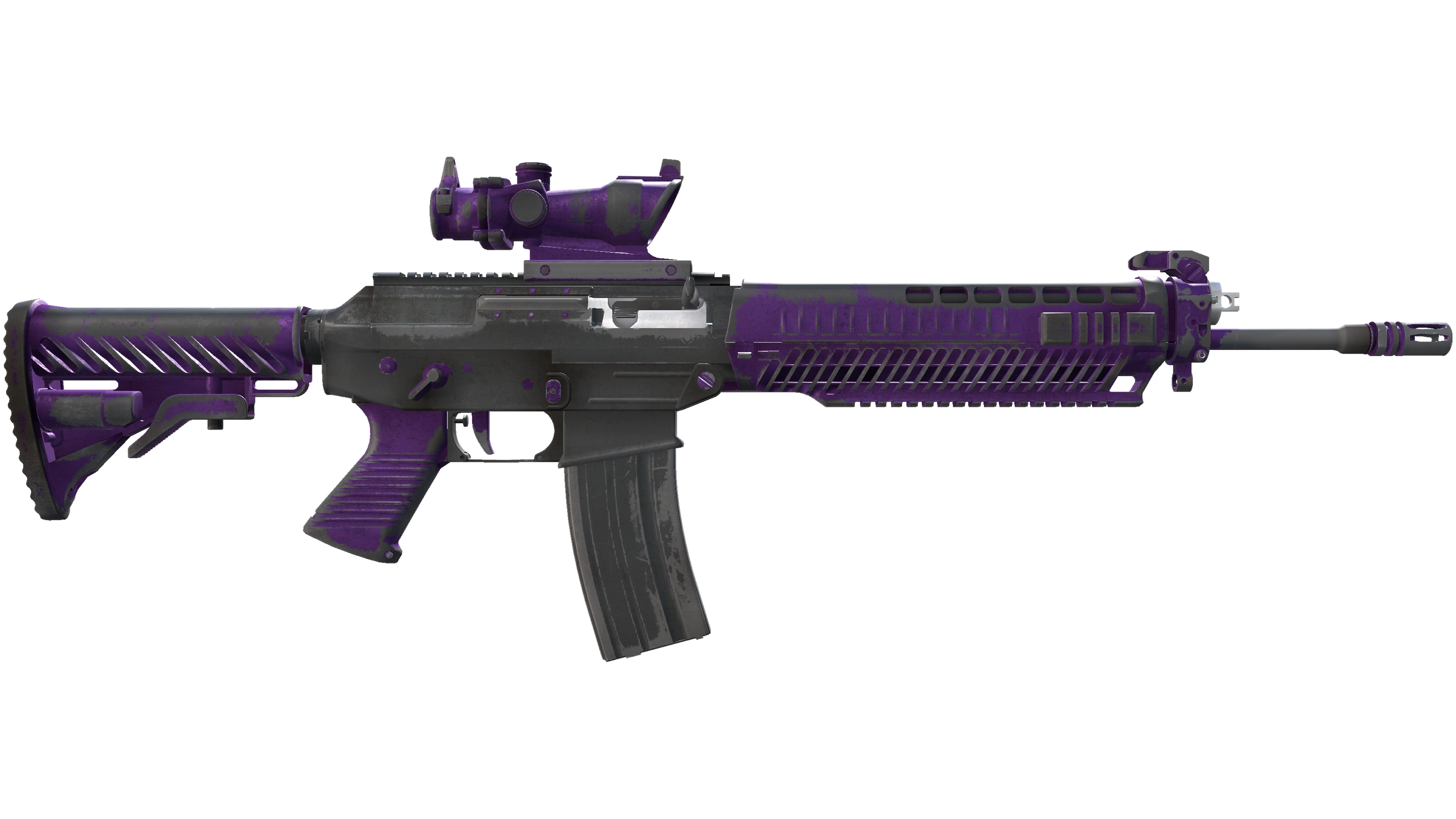 Miniatura de StatTrak™ SG 553 | Ultraviolet (Battle-Scarred)