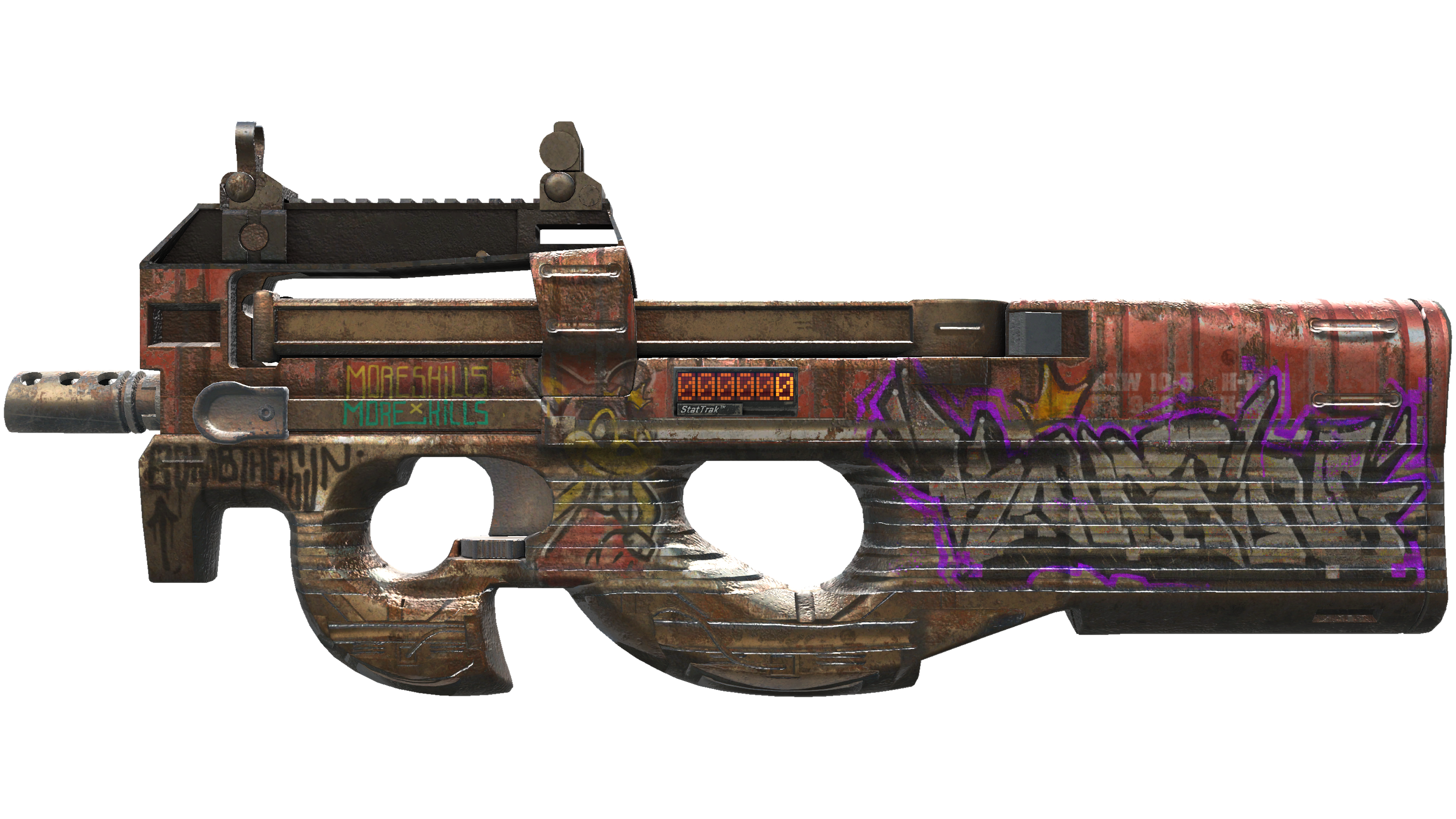 StatTrak™ P90 | Freight (Well-Worn)