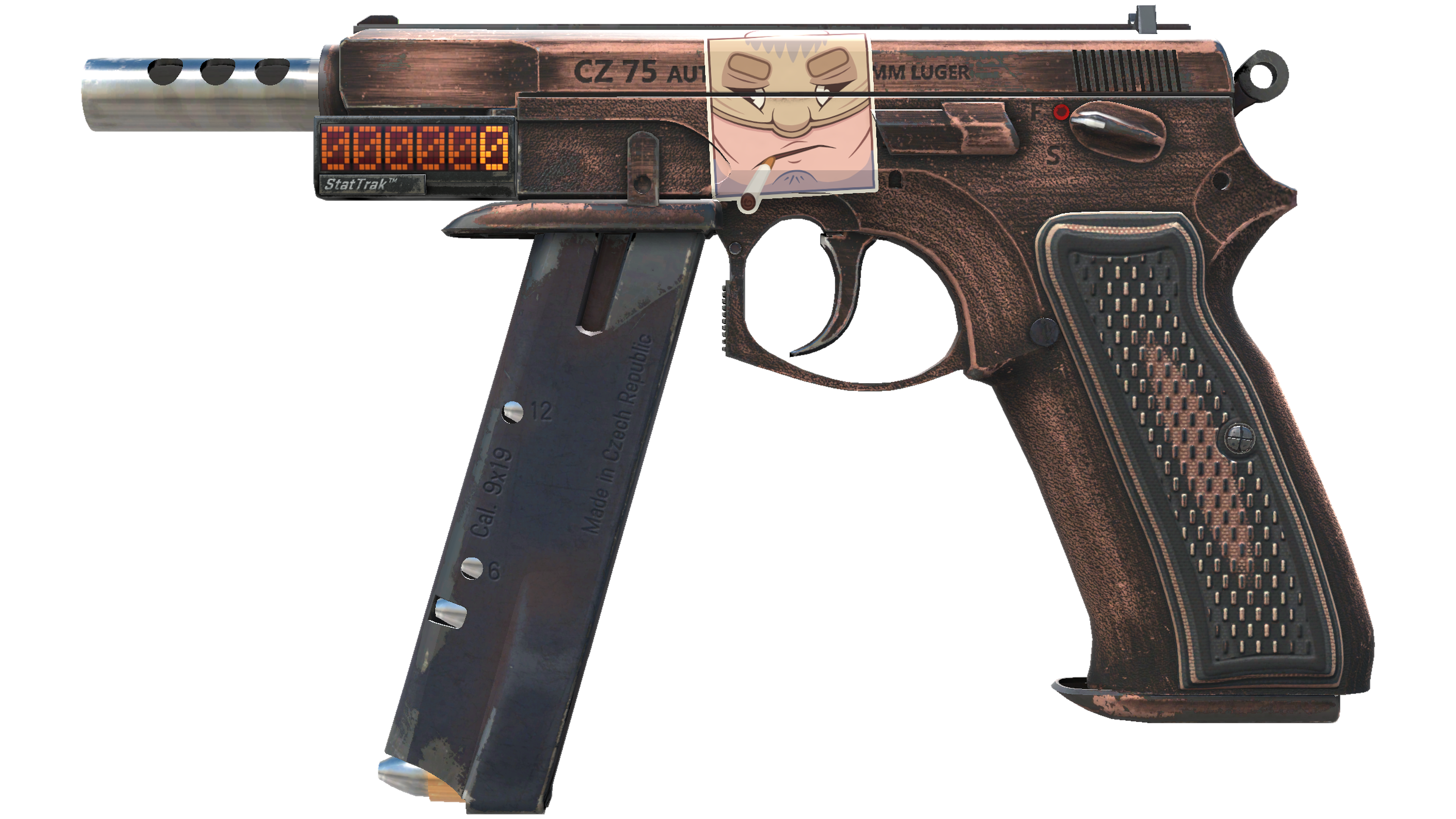 StatTrak™ CZ75-Auto | Distressed (Well-Worn)