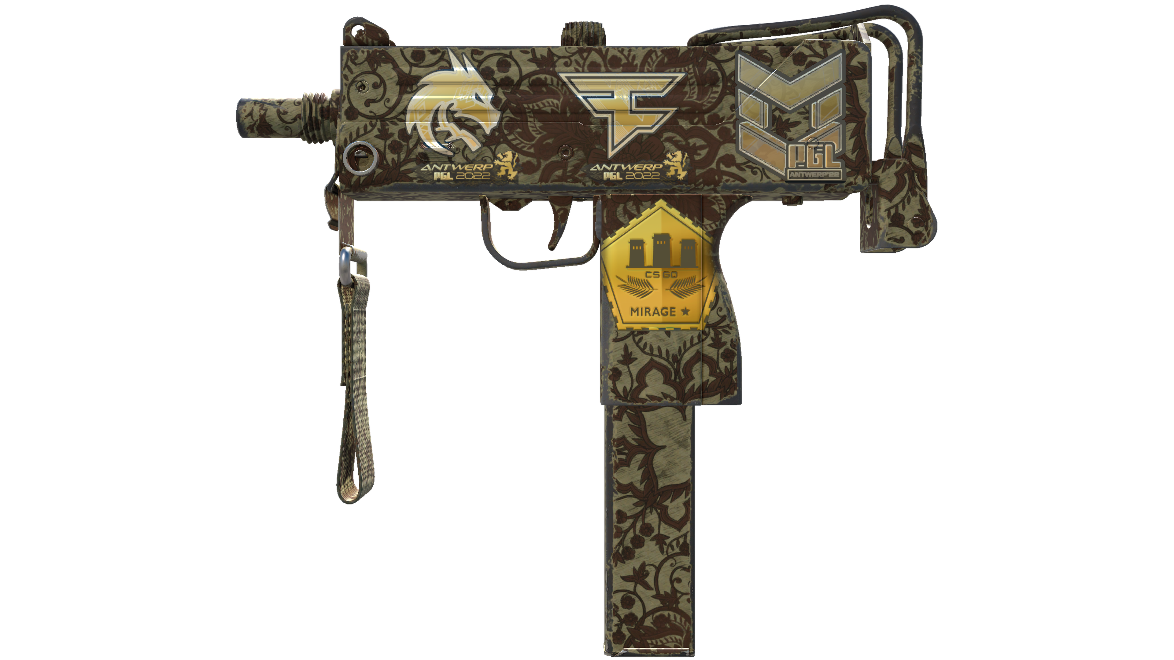 Souvenir MAC-10 | Sienna Damask (Field-Tested)