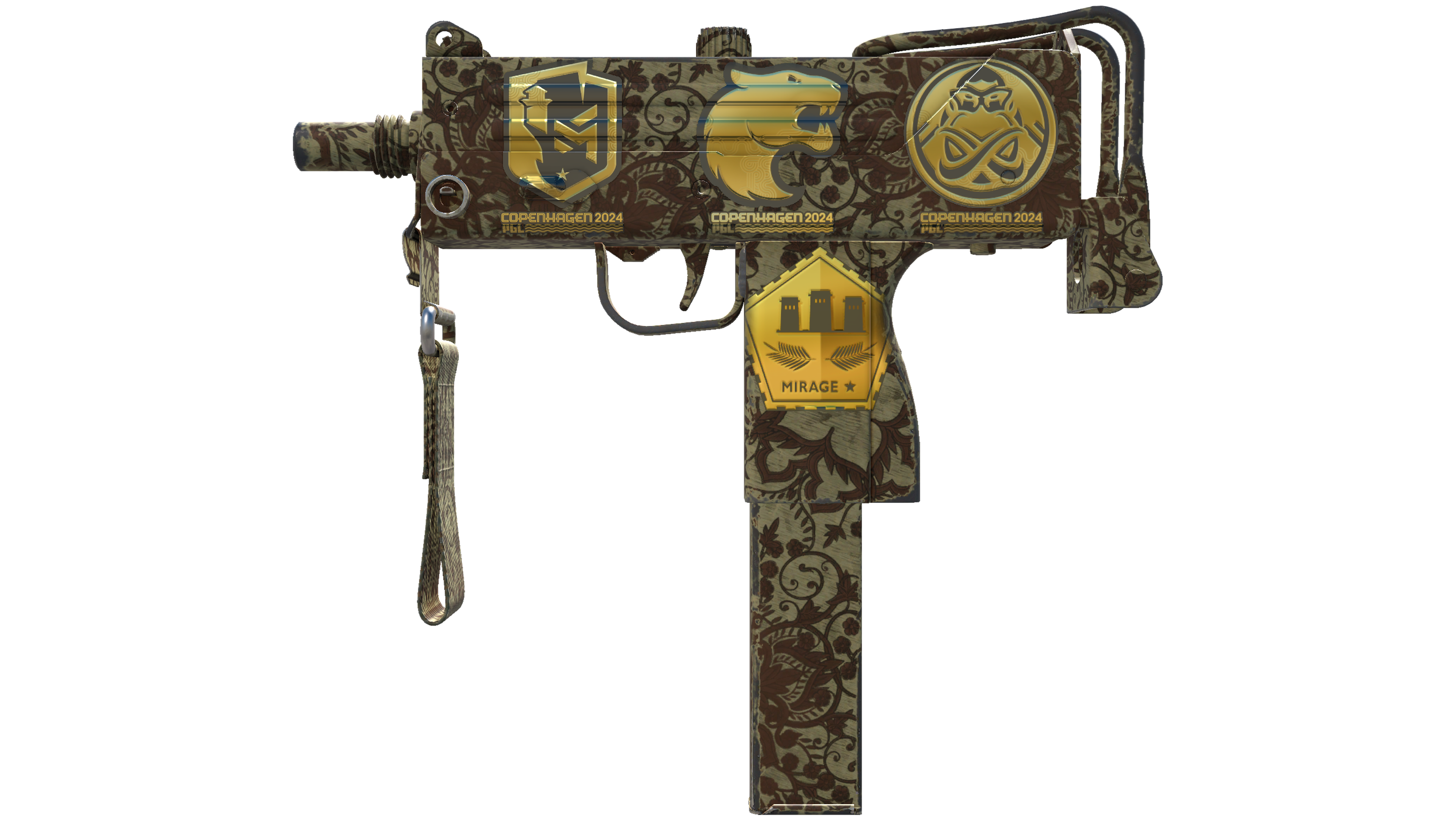 Souvenir MAC-10 | Sienna Damask (Minimal Wear)
