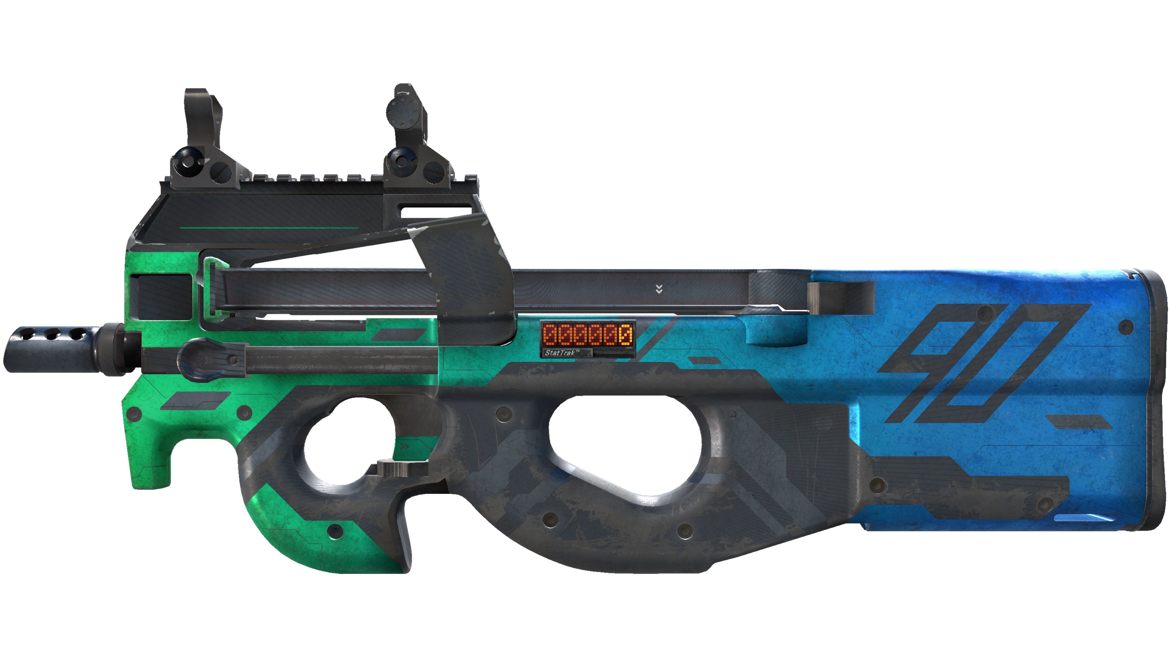 Miniature de StatTrak™ P90 | Wave Breaker (Well-Worn)