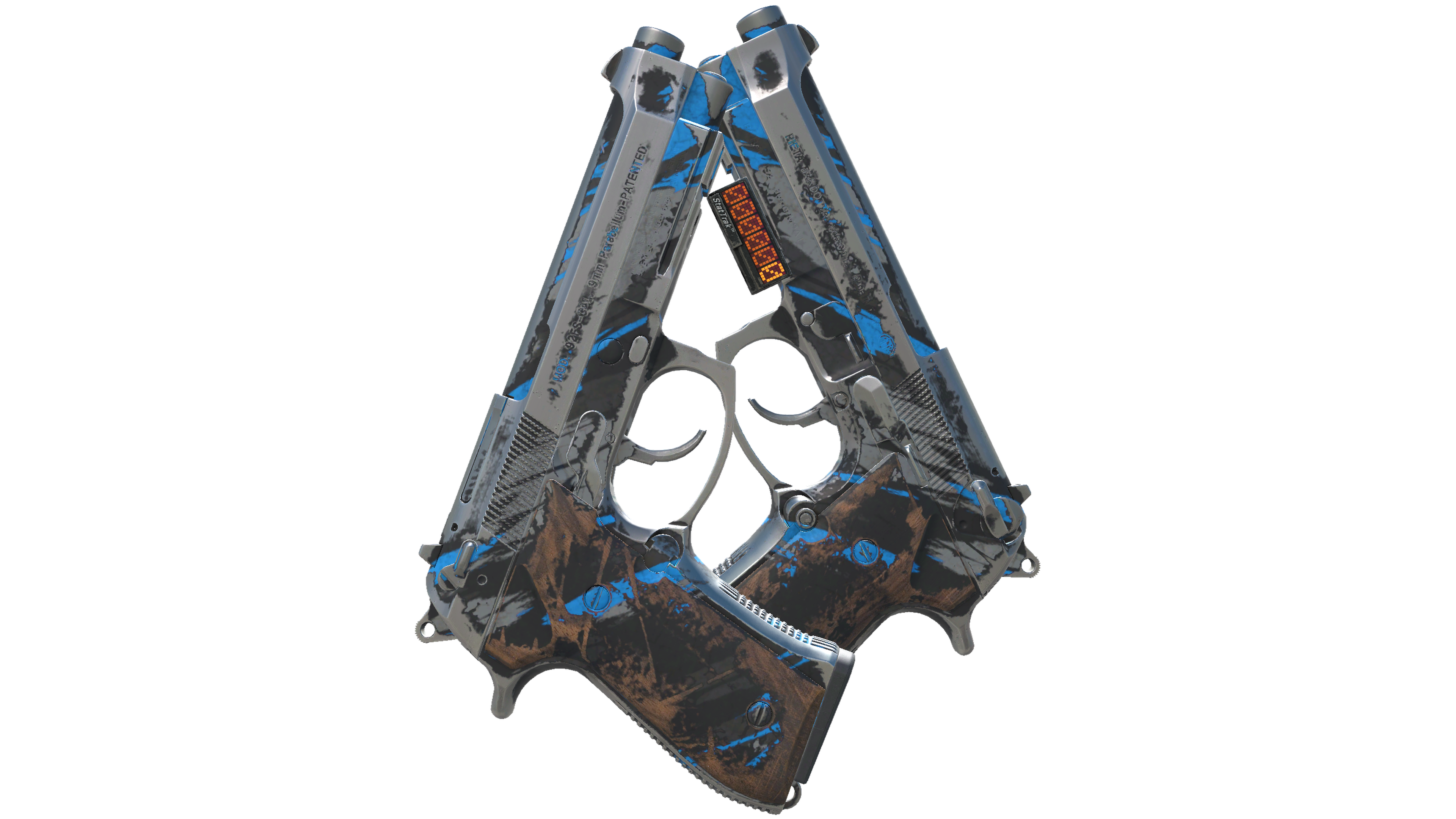 StatTrak™ Dual Berettas | Shred (Battle-Scarred) thumbnail