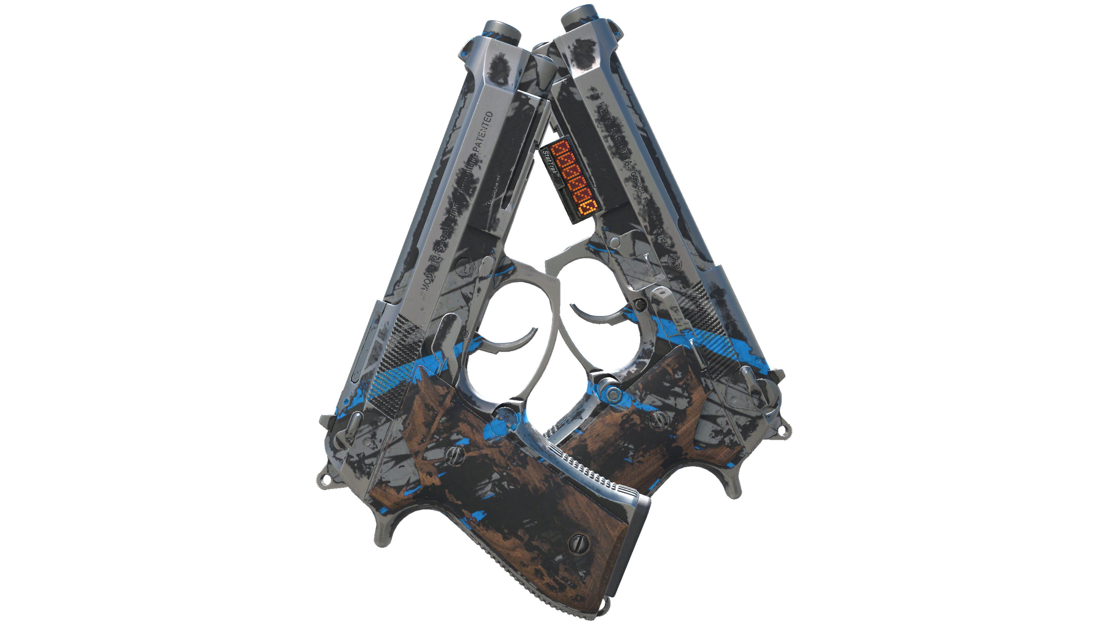StatTrak™ Dual Berettas | Shred (Battle-Scarred) thumbnail