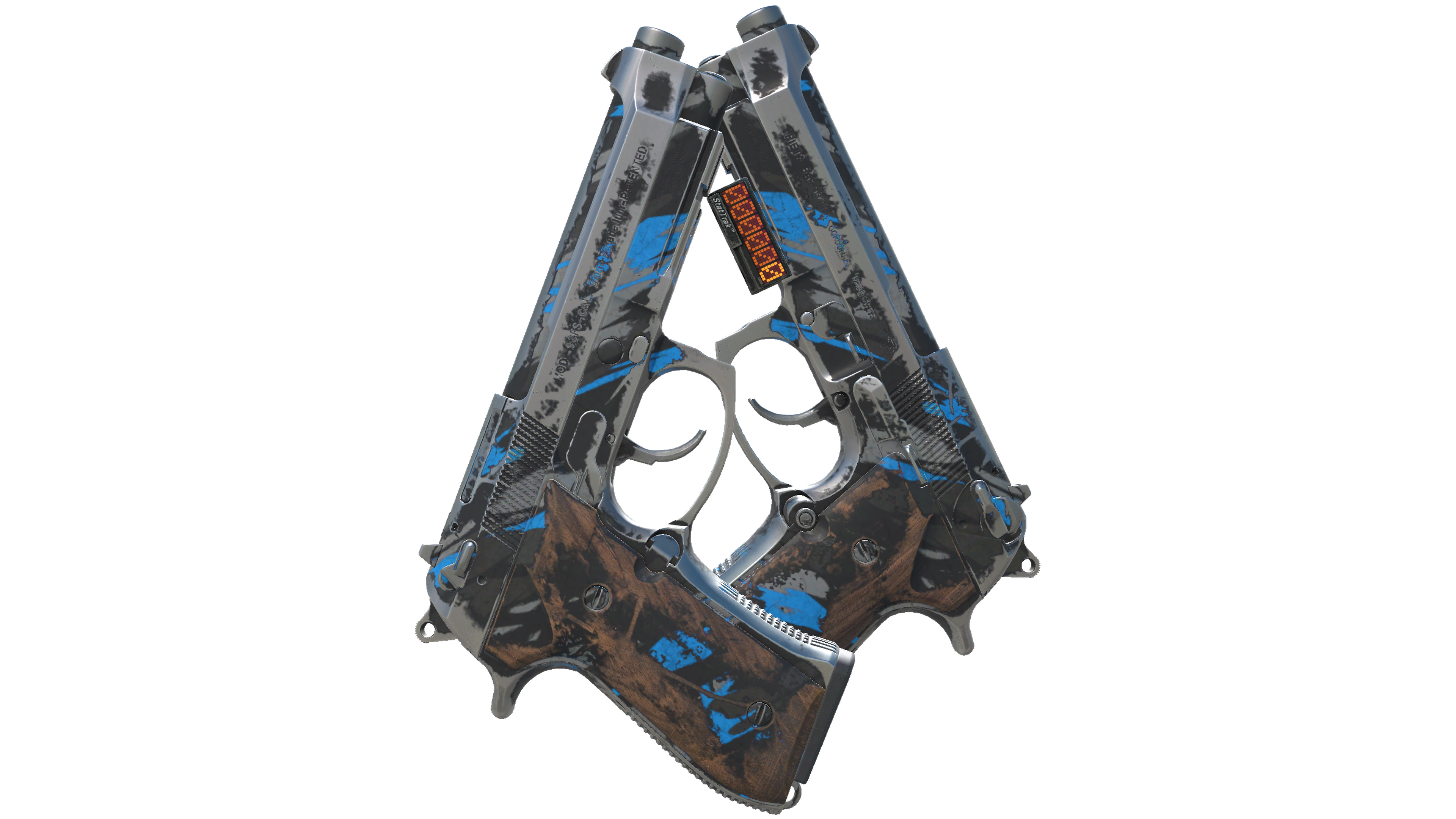 StatTrak™ Dual Berettas | Shred (Battle-Scarred) thumbnail