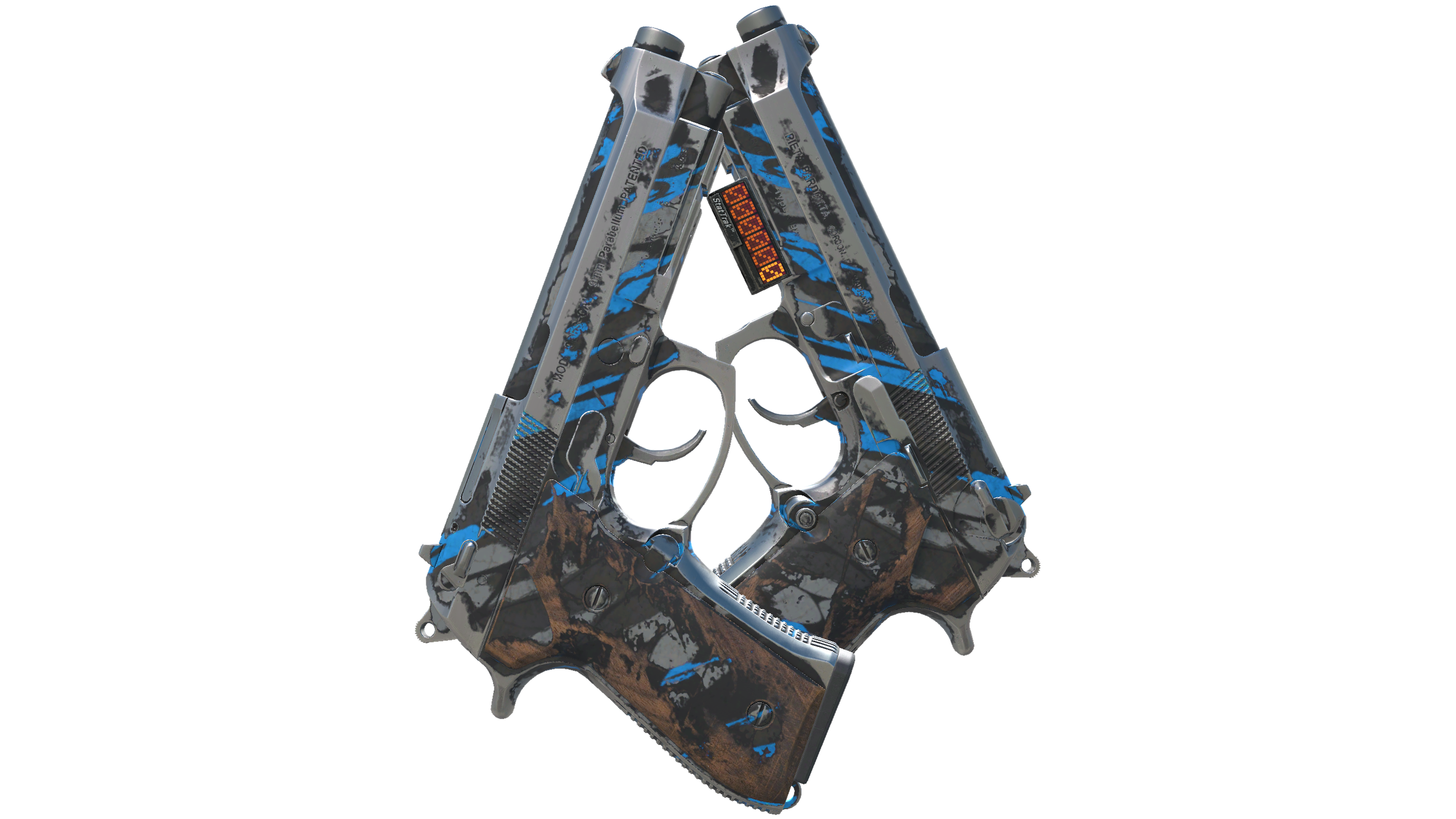 StatTrak™ Dual Berettas | Shred (Battle-Scarred) thumbnail