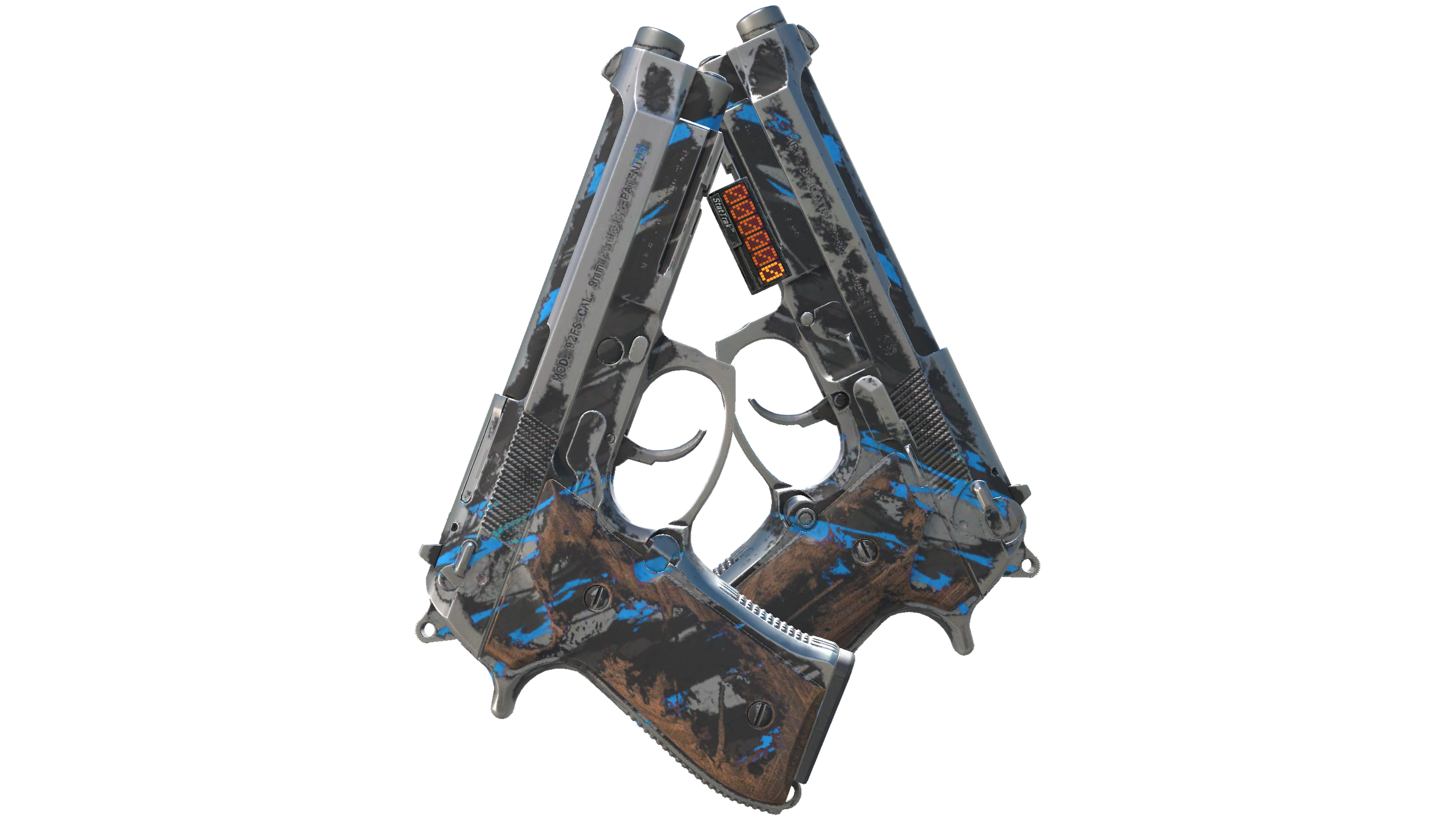 StatTrak™ Dual Berettas | Shred (Battle-Scarred) thumbnail