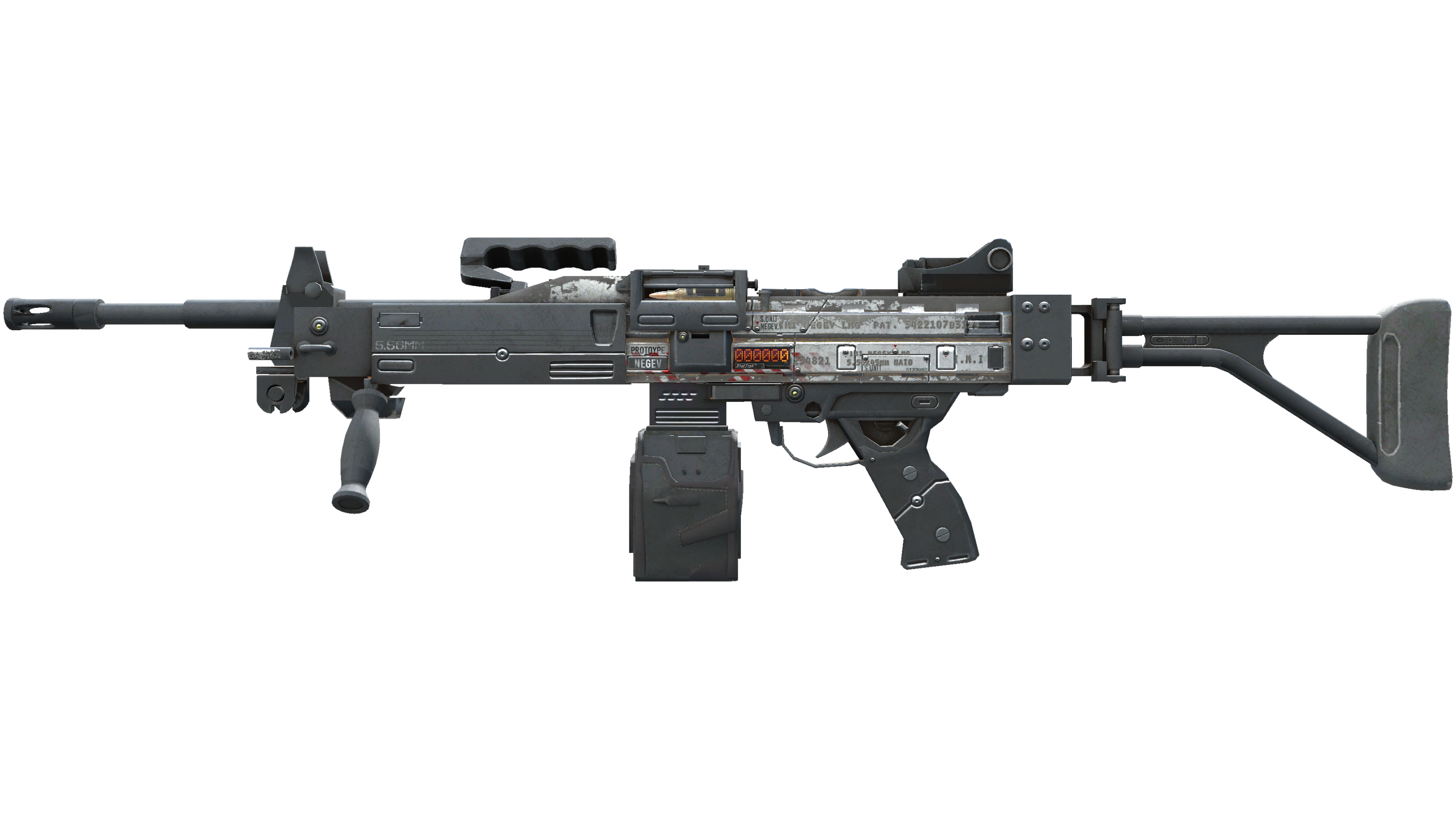 StatTrak™ Negev | Prototype (Battle-Scarred)
