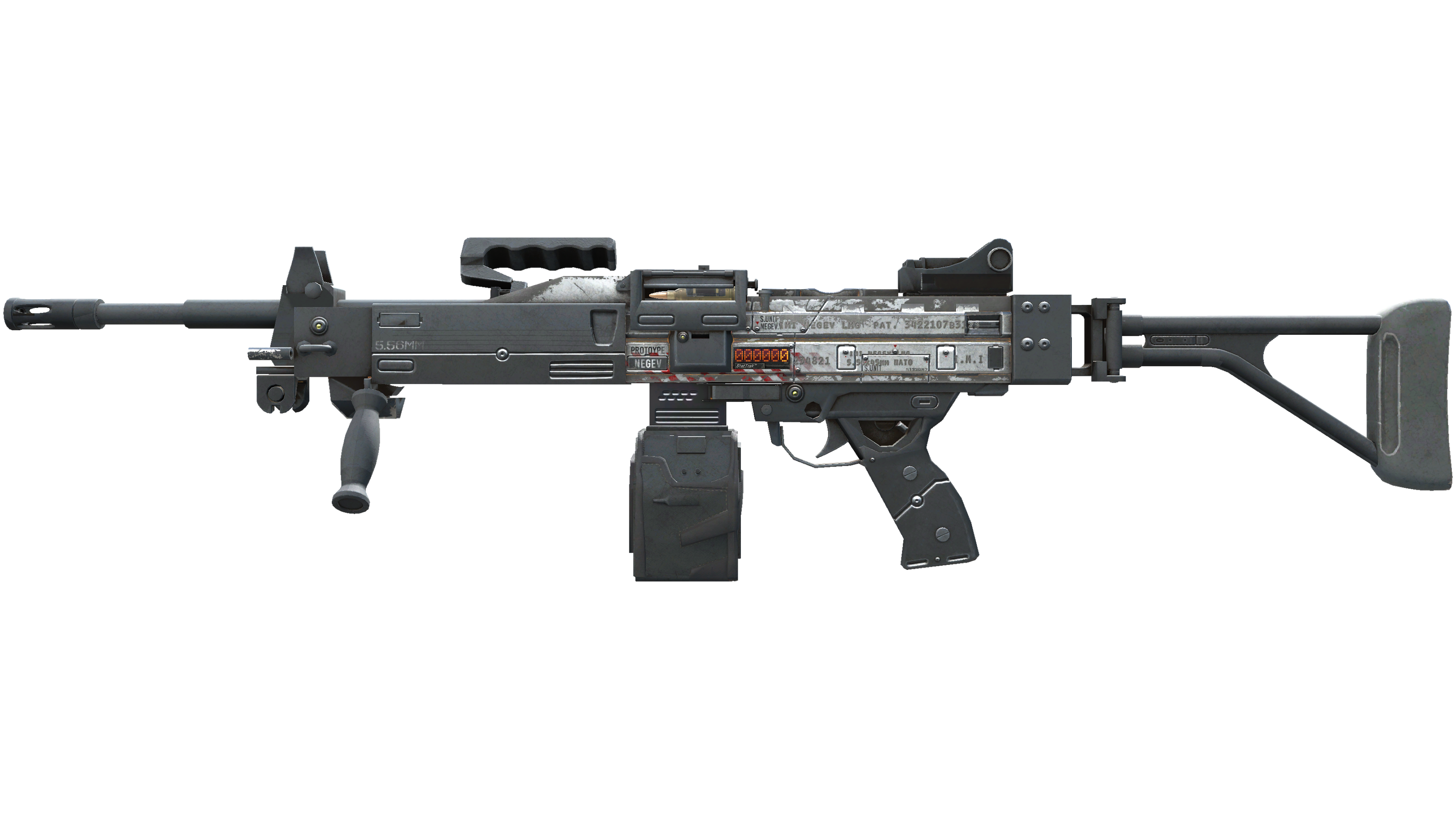 Миниатюра StatTrak™ Negev | Prototype (Well-Worn)