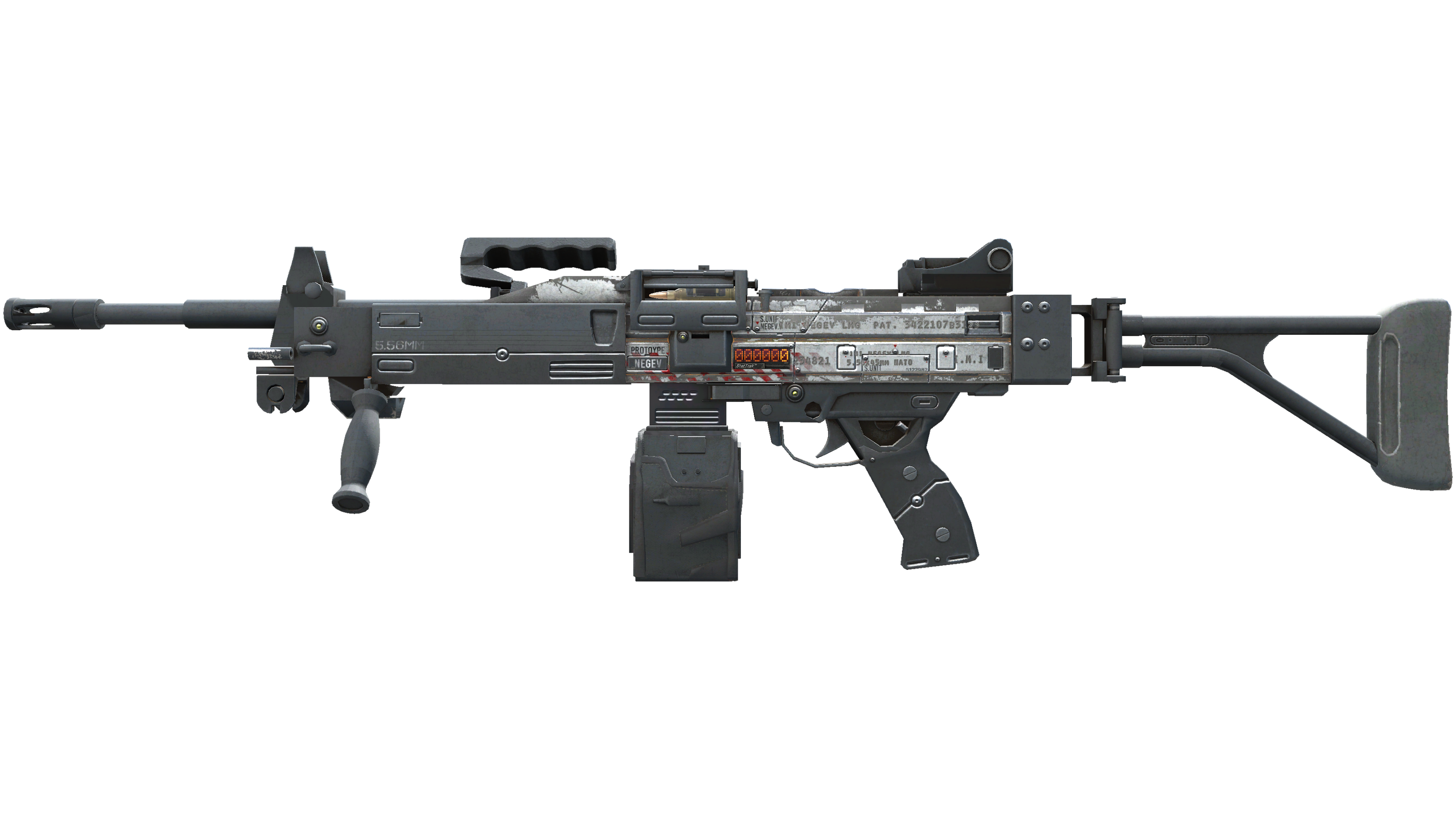 Vorschau von StatTrak™ Negev | Prototype (Well-Worn)