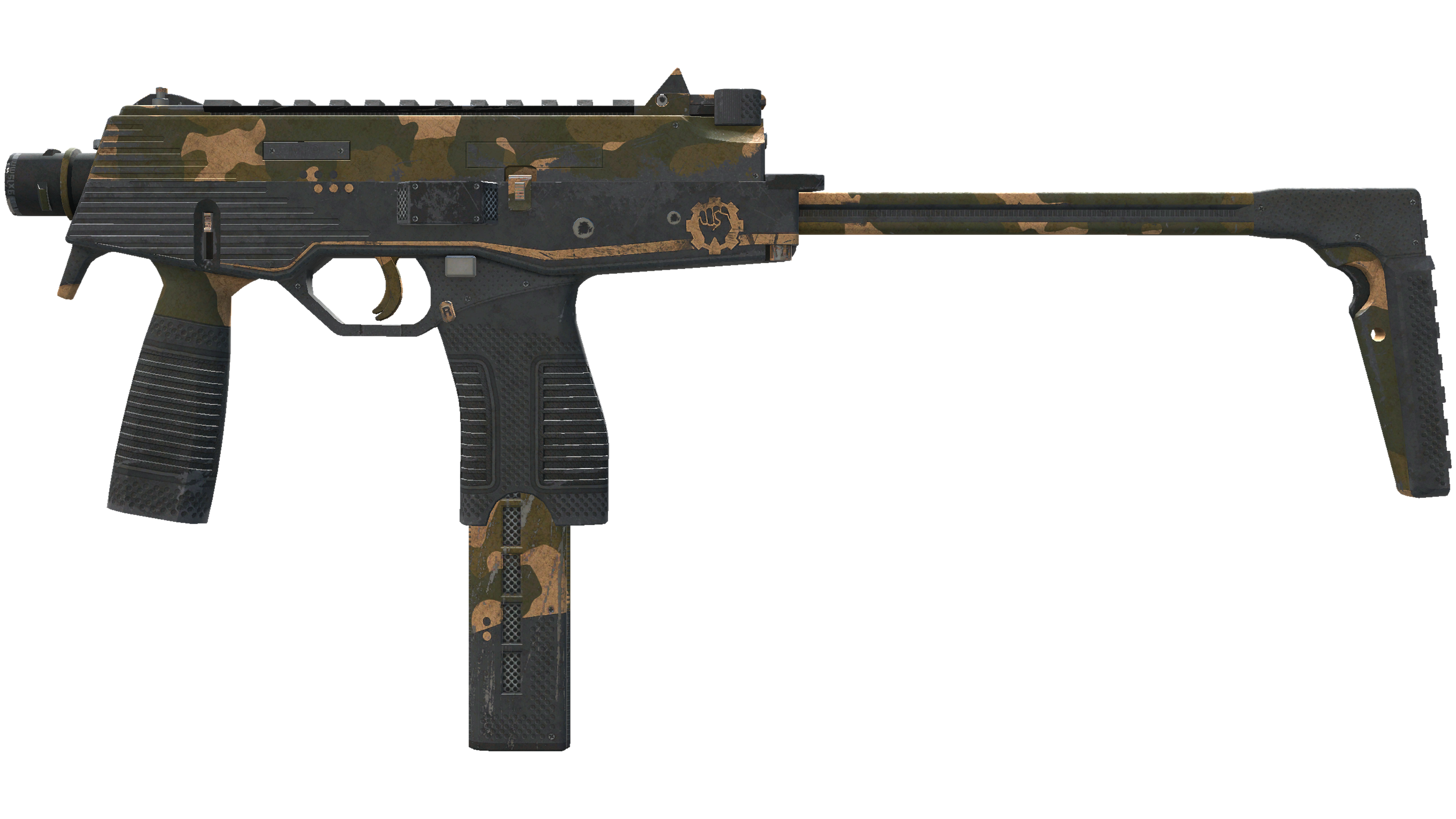 StatTrak™ MP9 | Black Sand (Battle-Scarred)