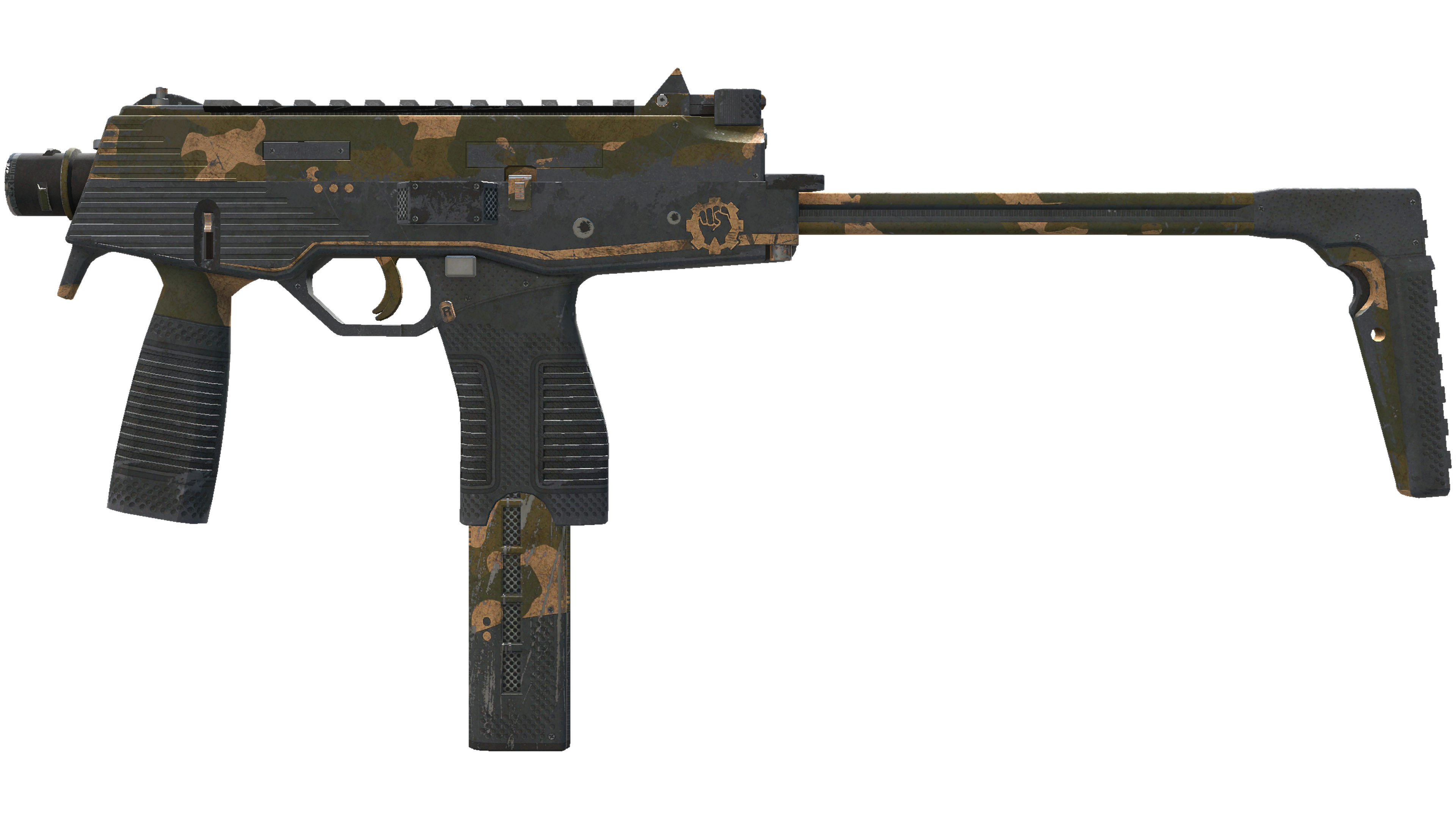 StatTrak™ MP9 | Black Sand (Battle-Scarred)