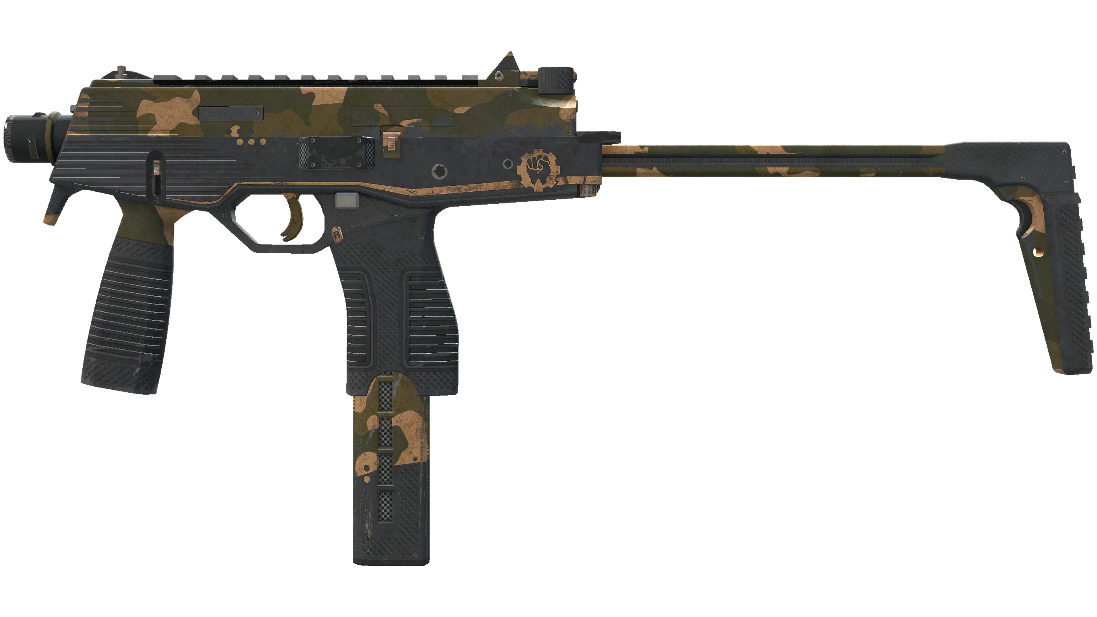 StatTrak™ MP9 | Black Sand (Battle-Scarred)