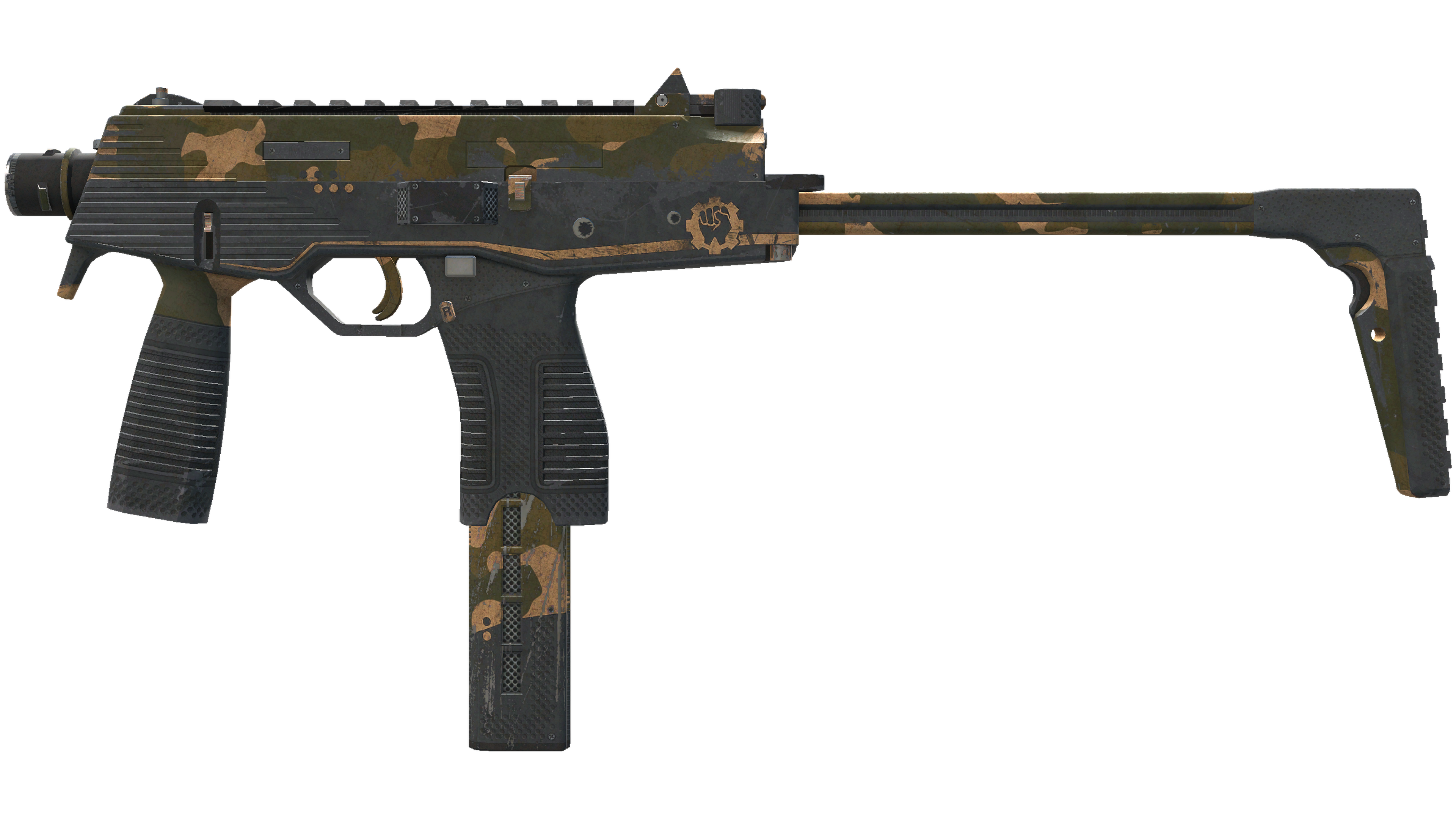 StatTrak™ MP9 | Black Sand (Battle-Scarred)