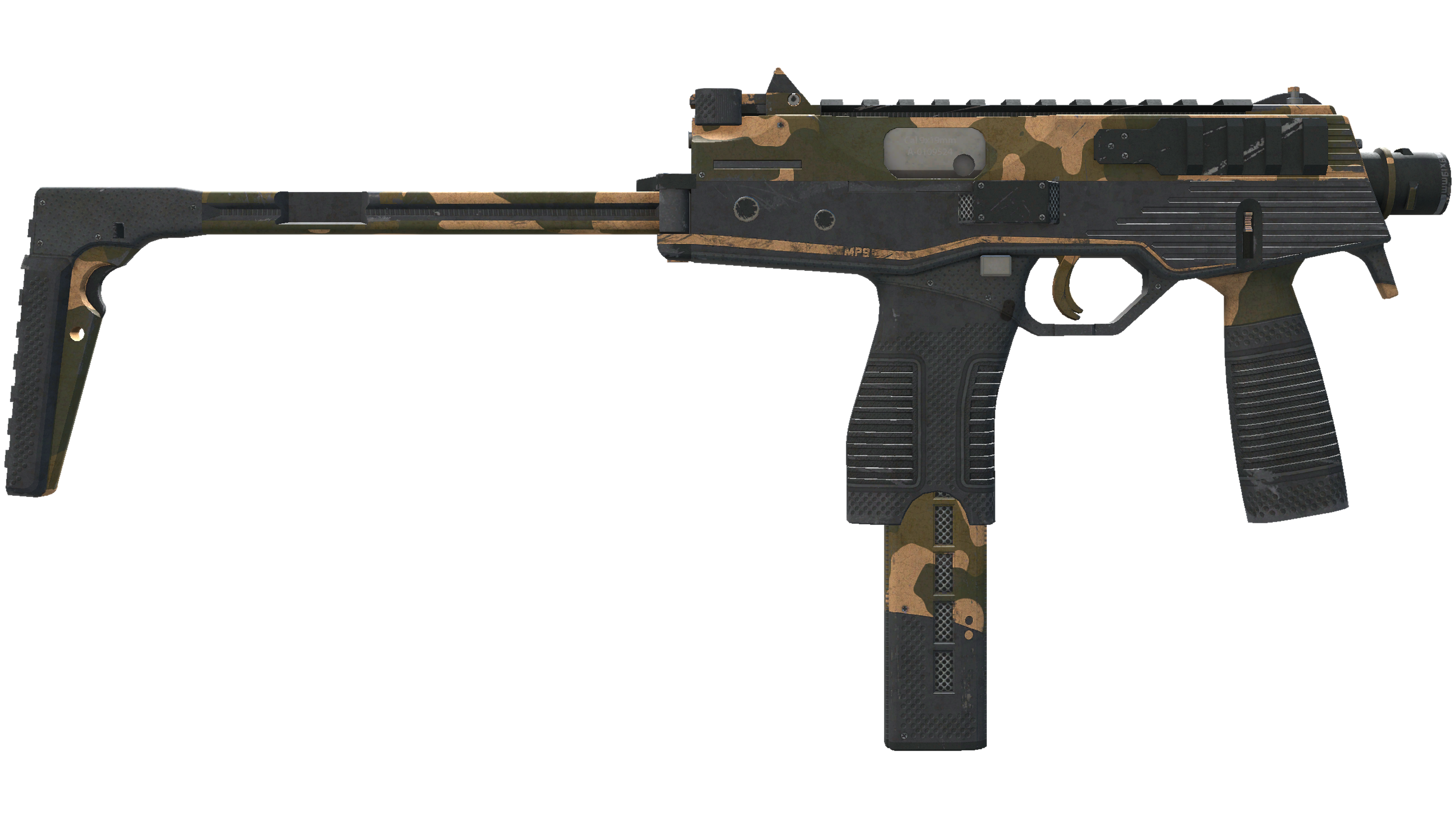 StatTrak™ MP9 | Black Sand (Battle-Scarred) thumbnail