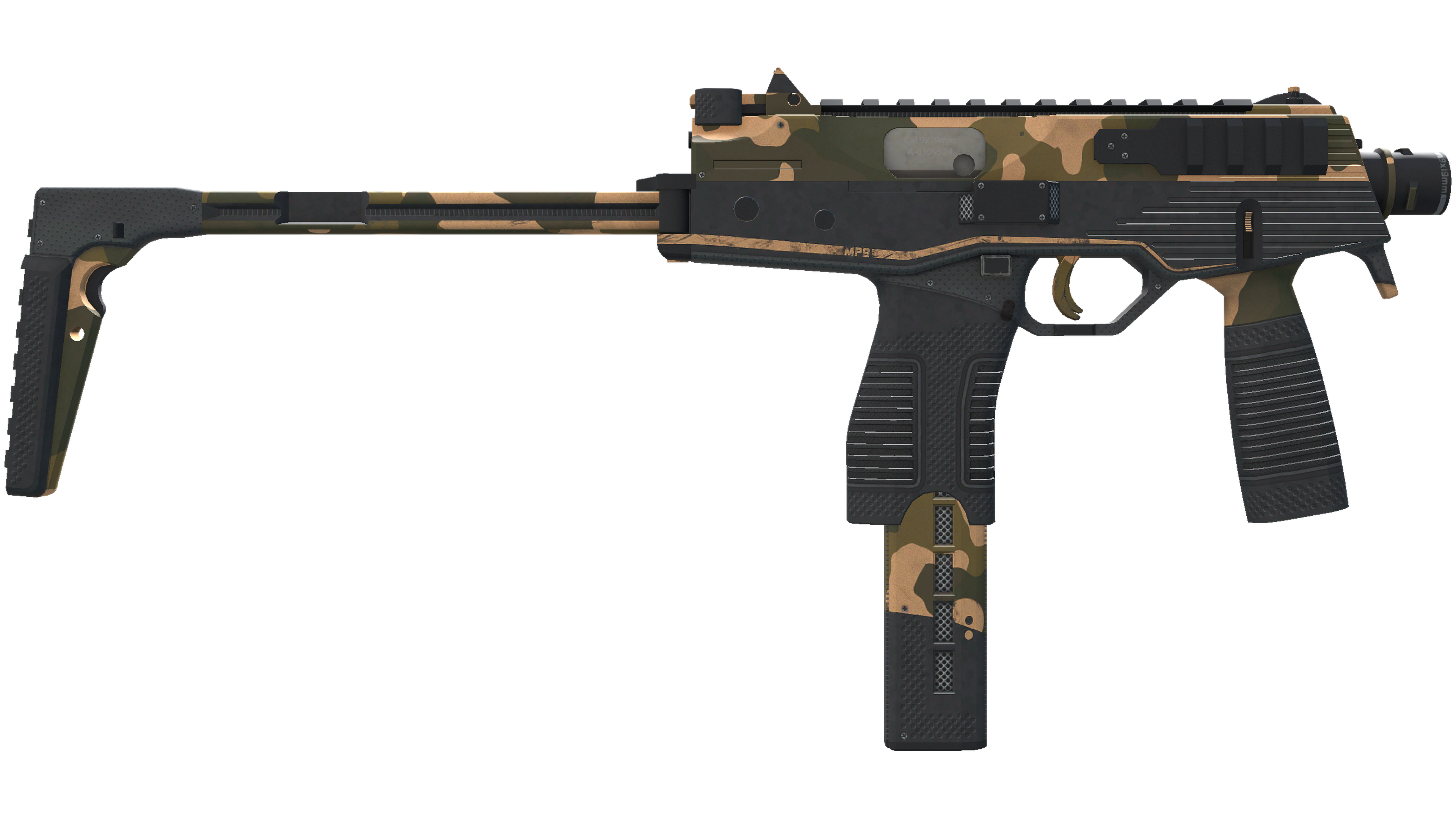 Miniatura de StatTrak™ MP9 | Black Sand (Minimal Wear)