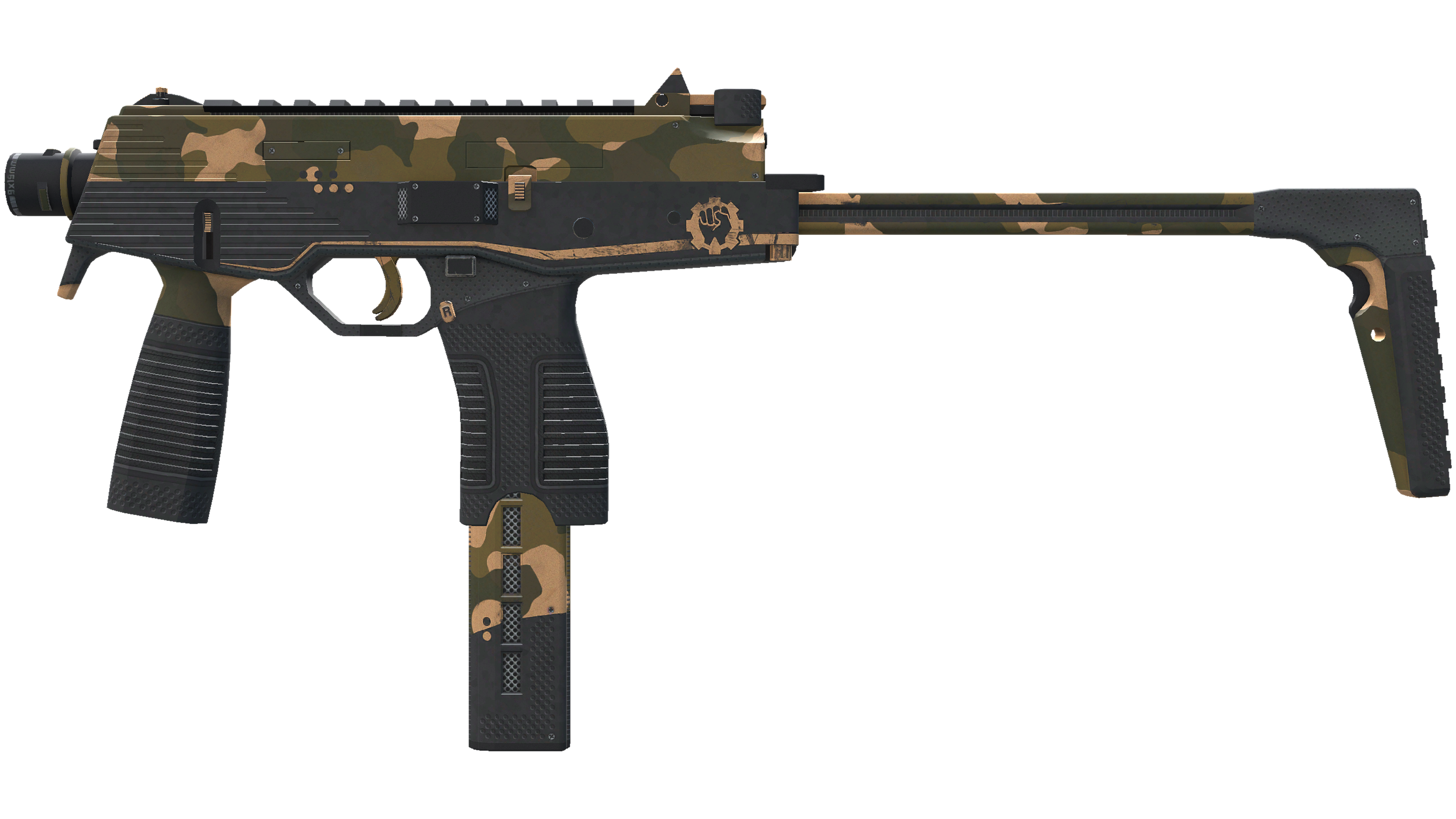 Miniatura de StatTrak™ MP9 | Black Sand (Minimal Wear)