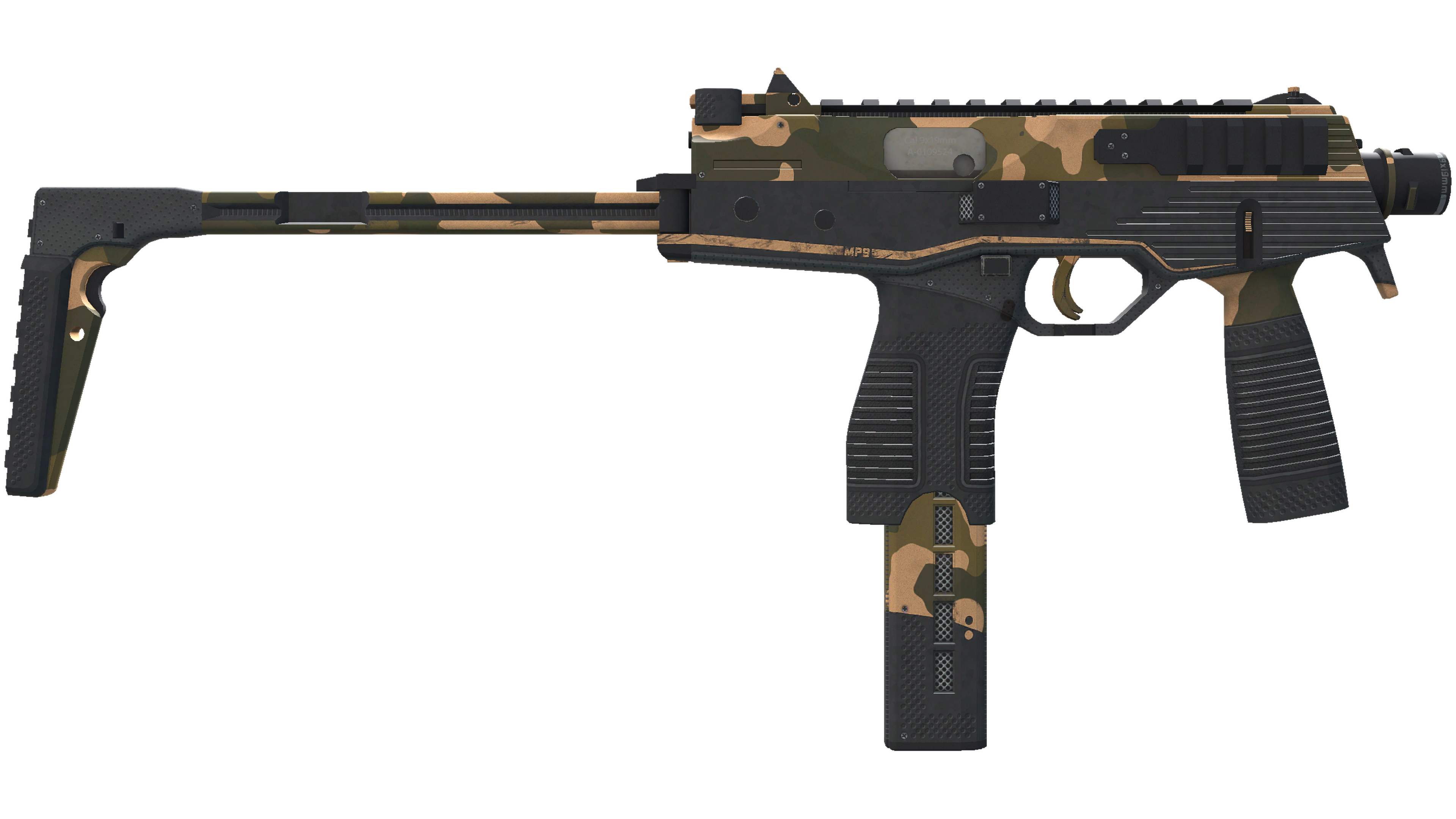 Miniatura de StatTrak™ MP9 | Black Sand (Minimal Wear)