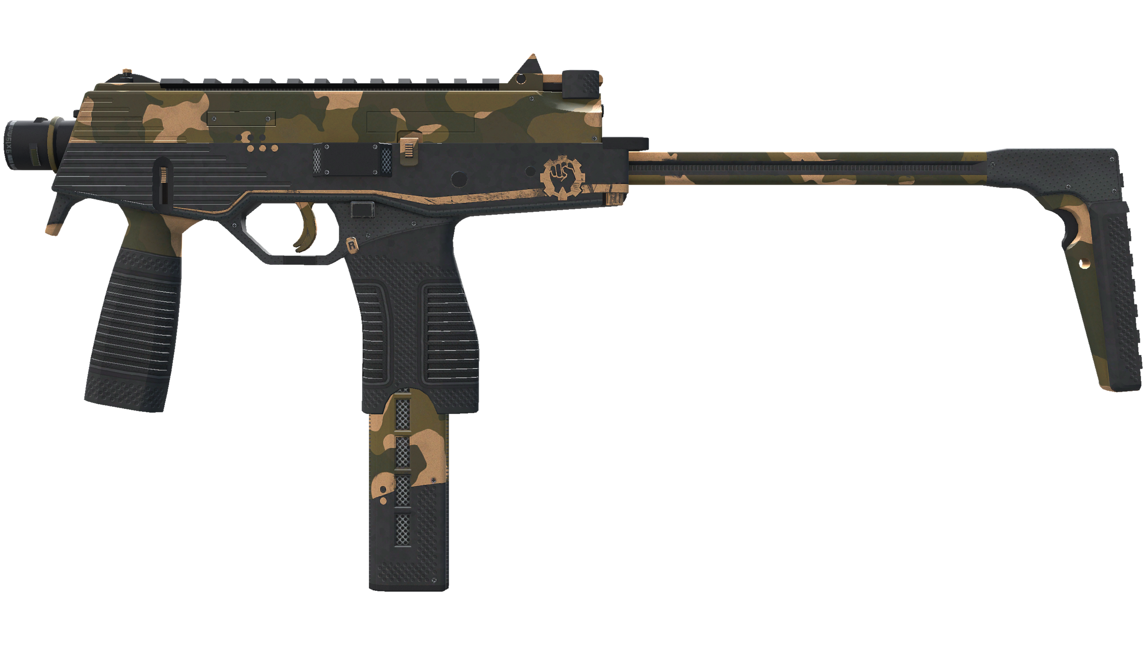 Miniatura de StatTrak™ MP9 | Black Sand (Minimal Wear)