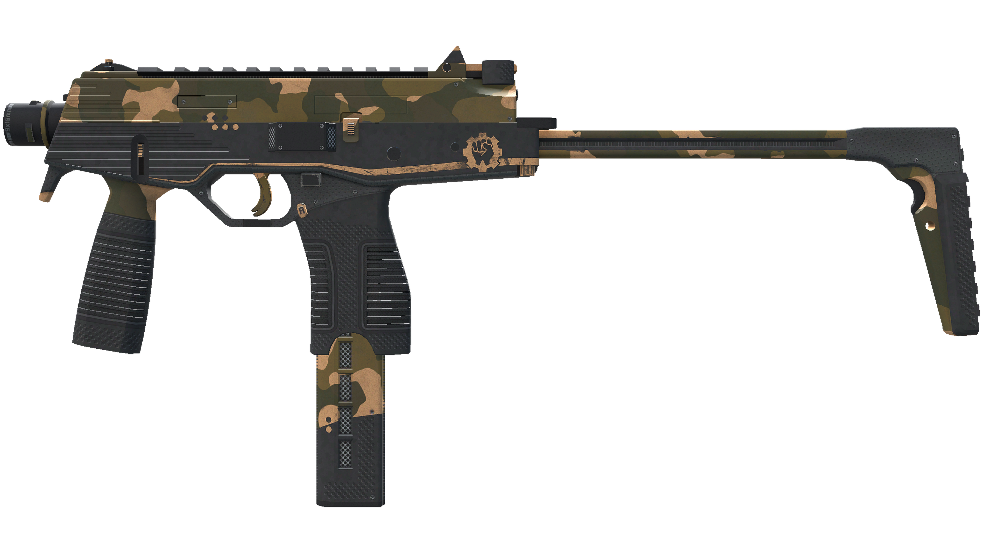 Miniatura de StatTrak™ MP9 | Black Sand (Minimal Wear)