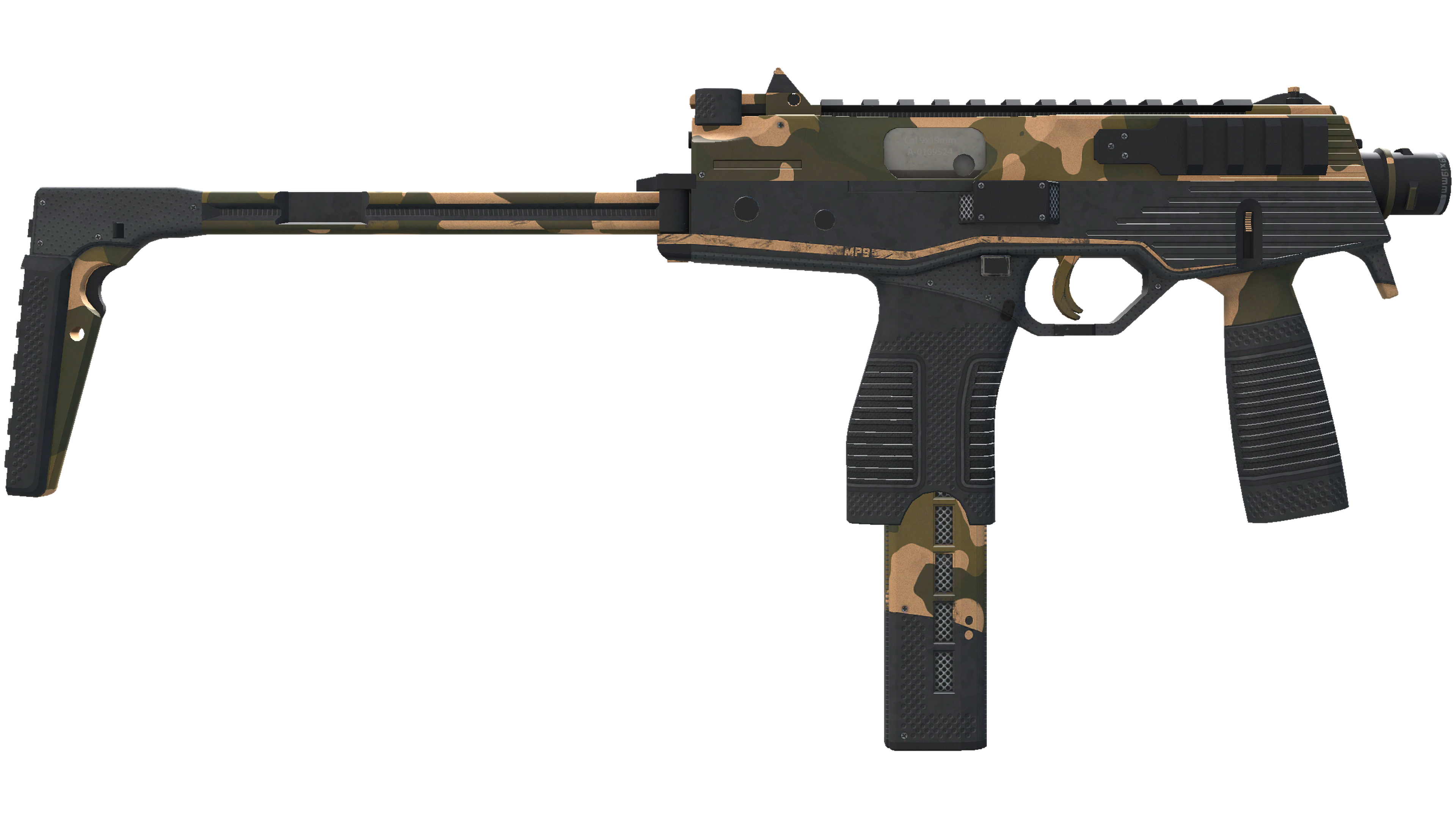Miniatura de StatTrak™ MP9 | Black Sand (Minimal Wear)