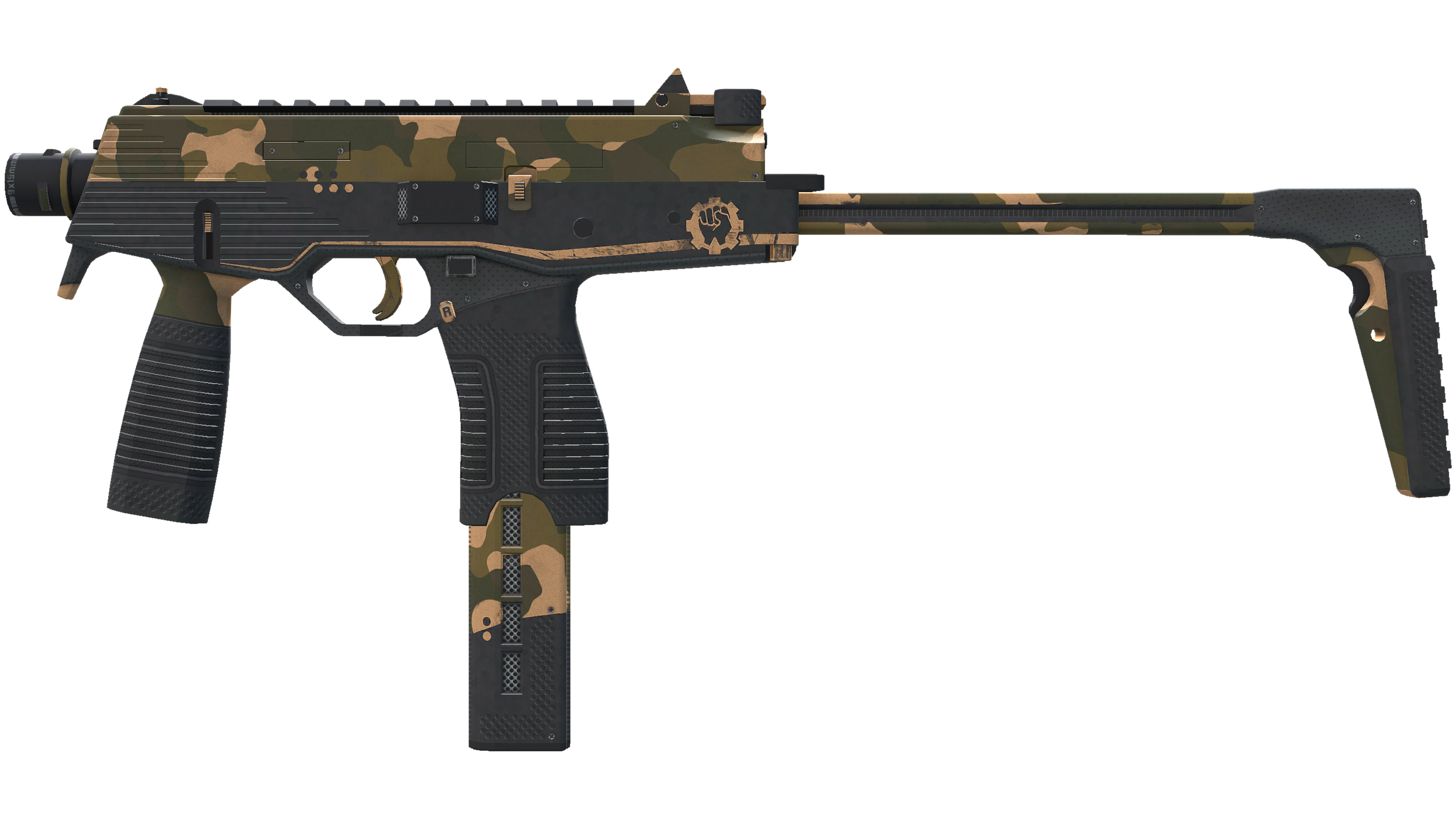Miniatura de StatTrak™ MP9 | Black Sand (Minimal Wear)