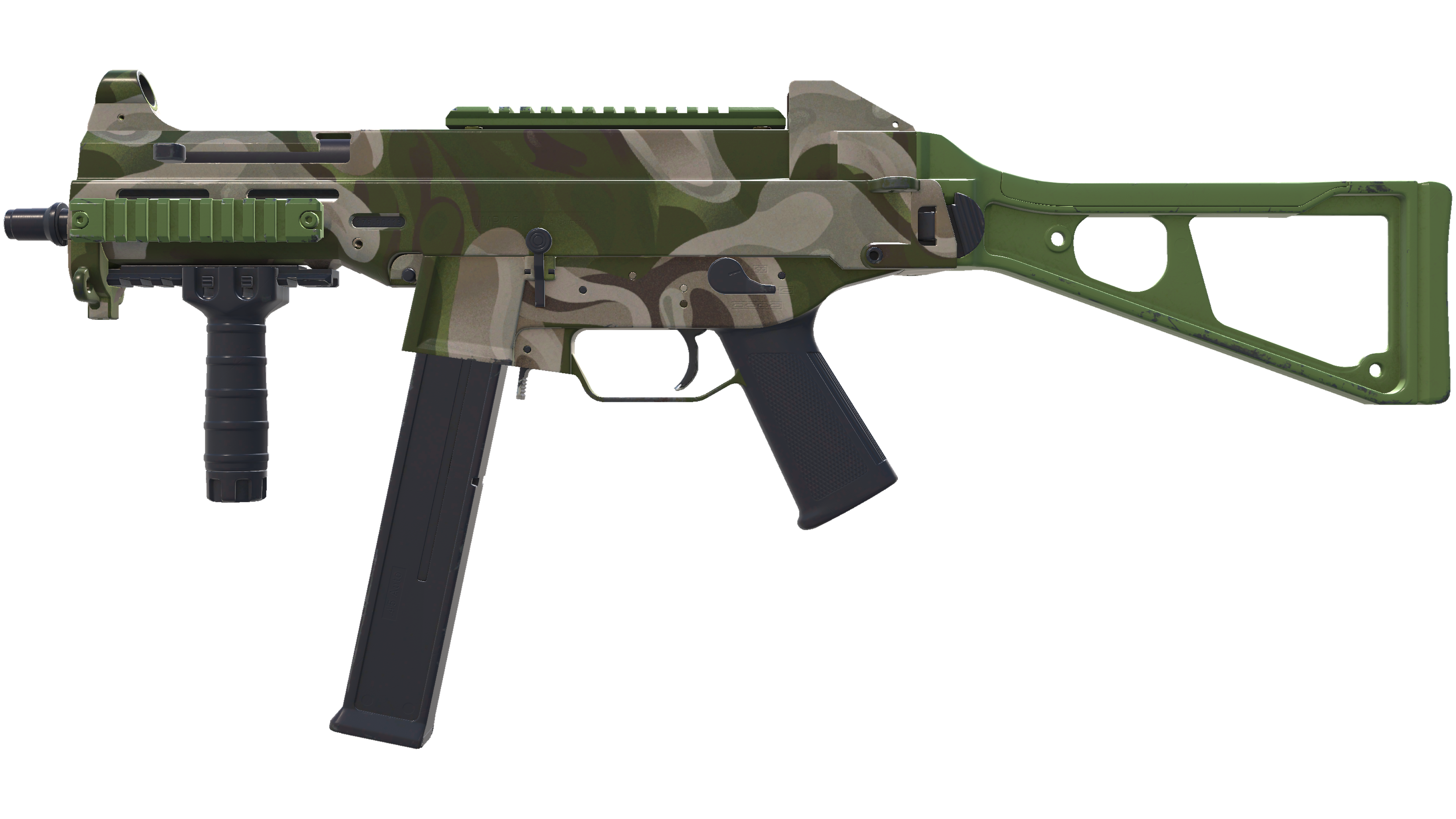 UMP-45 | Green Swirl (Minimal Wear)