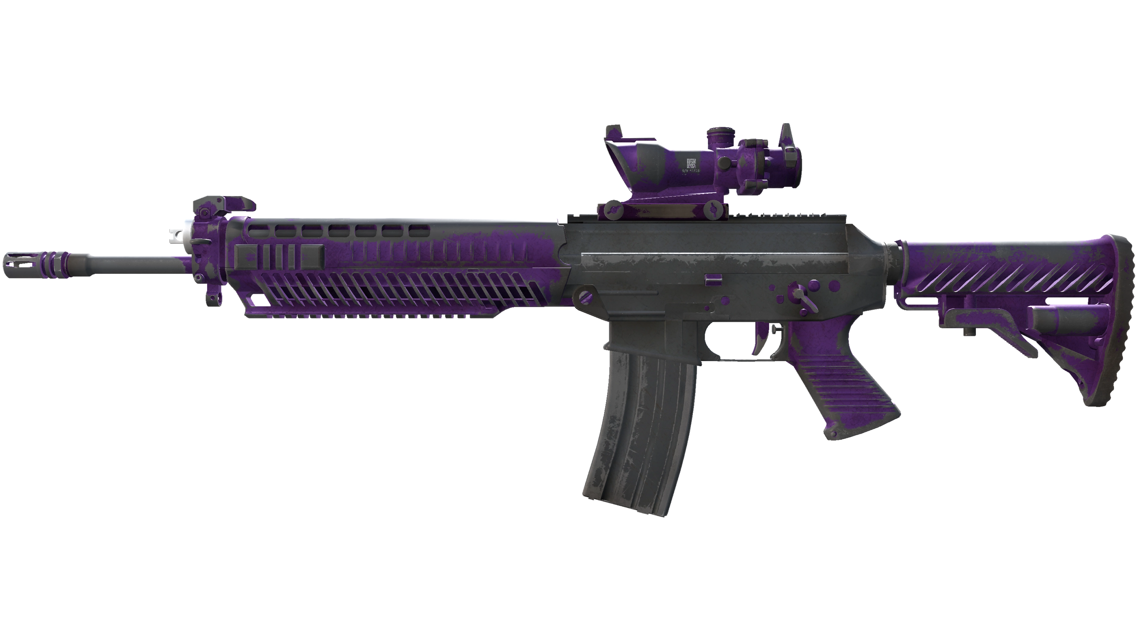SG 553 | Ultraviolet (Battle-Scarred)