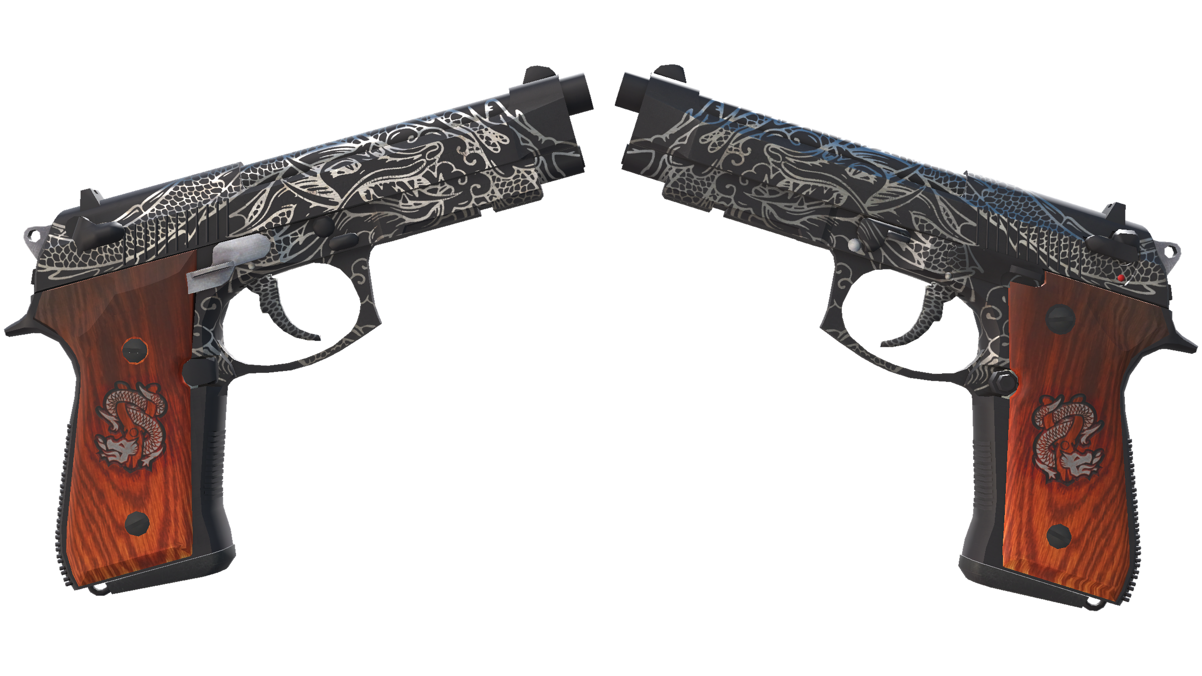 StatTrak™ Dual Berettas | Dualing Dragons (Minimal Wear) thumbnail