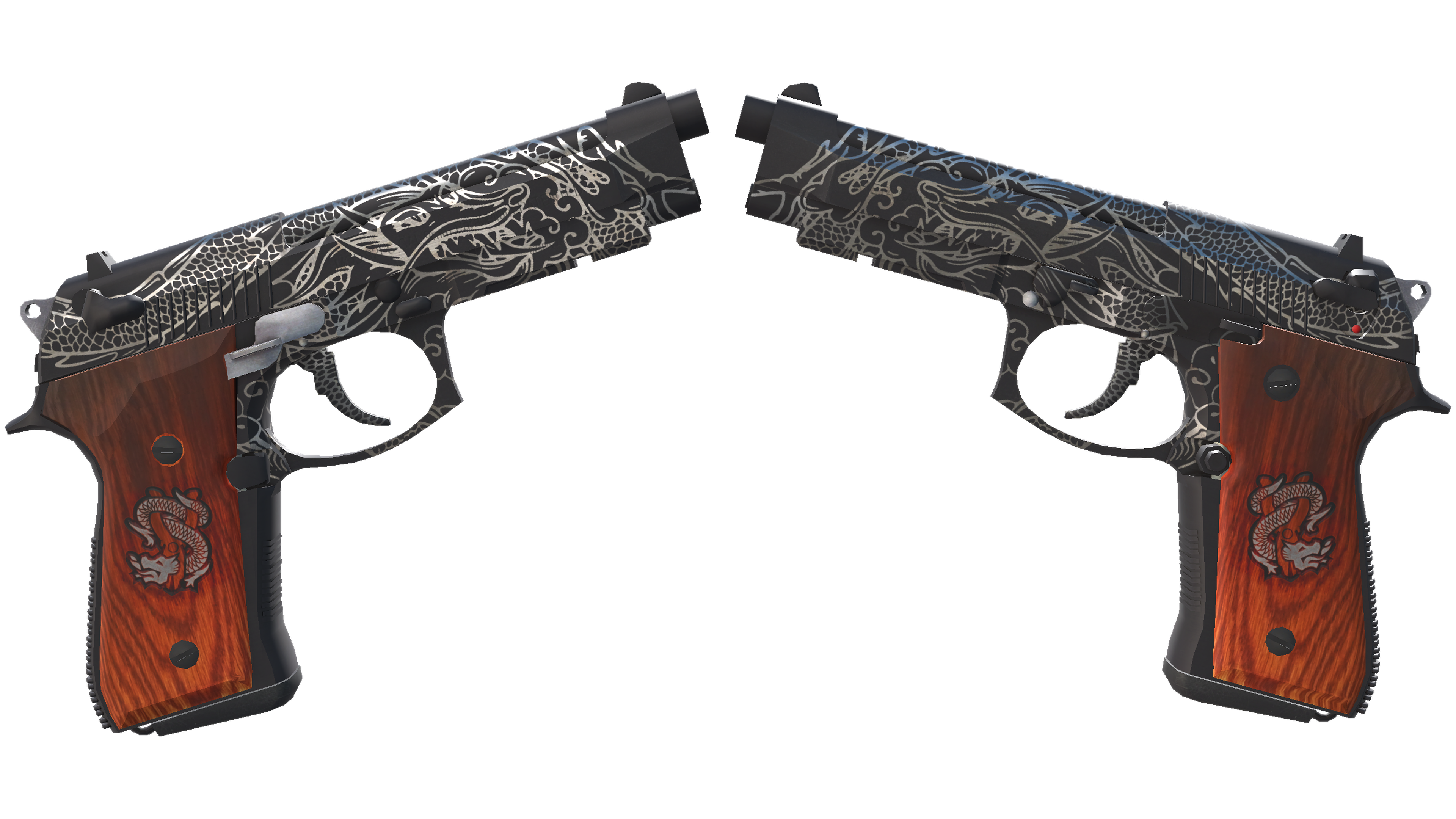 StatTrak™ Dual Berettas | Dualing Dragons (Minimal Wear)