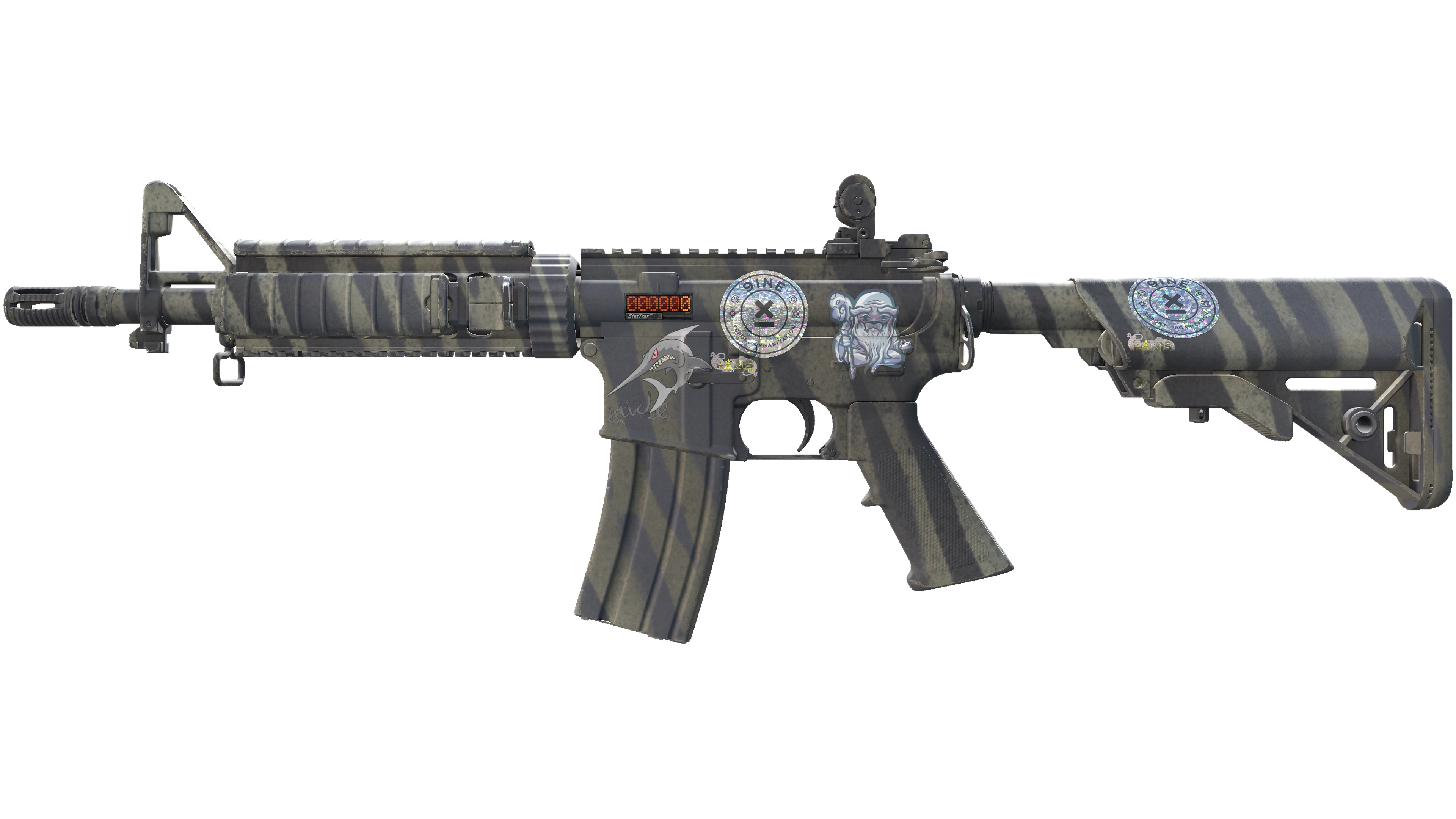 StatTrak™ M4A4 | Faded Zebra (Factory New)