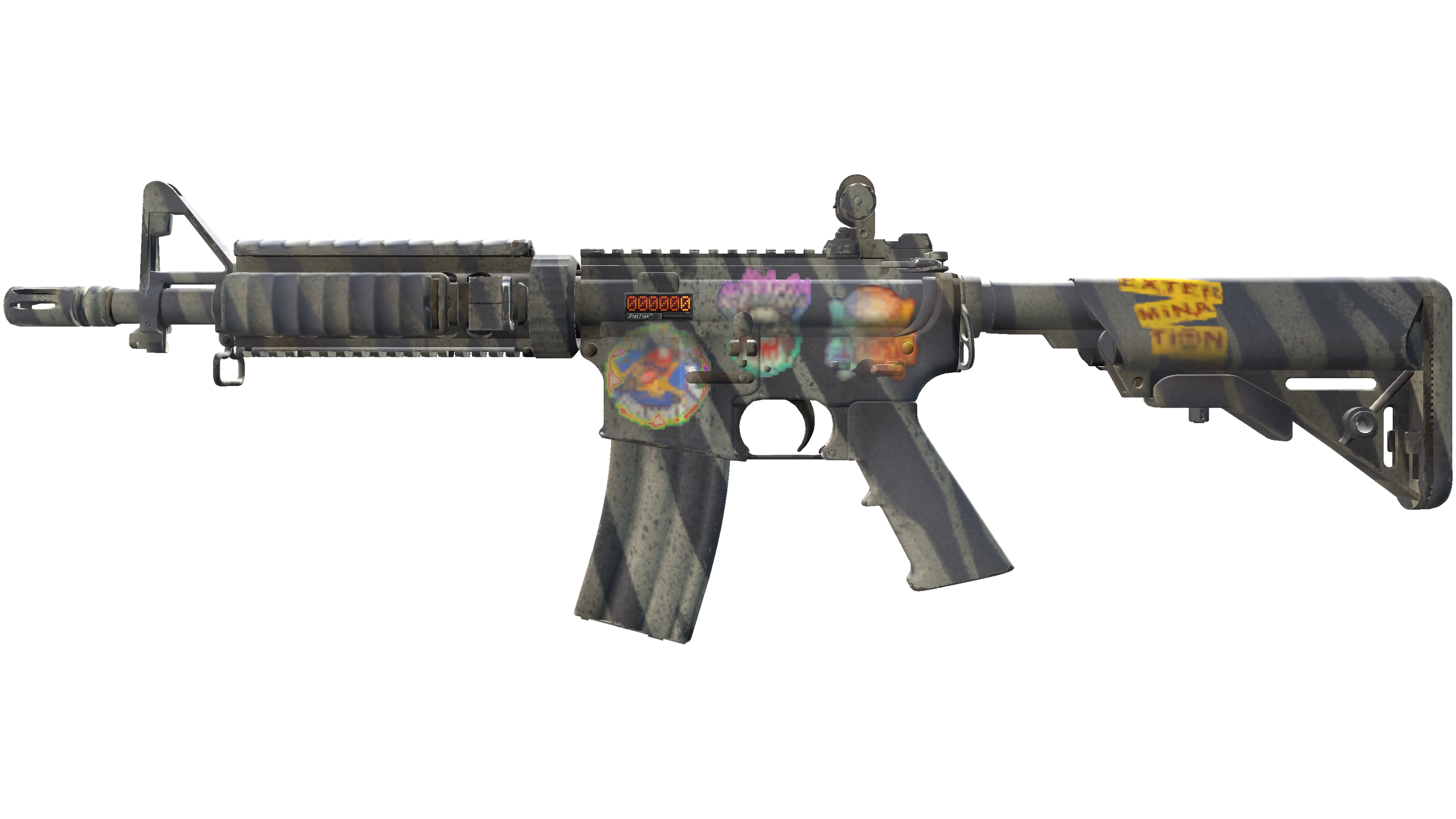 StatTrak™ M4A4 | Faded Zebra (Factory New)