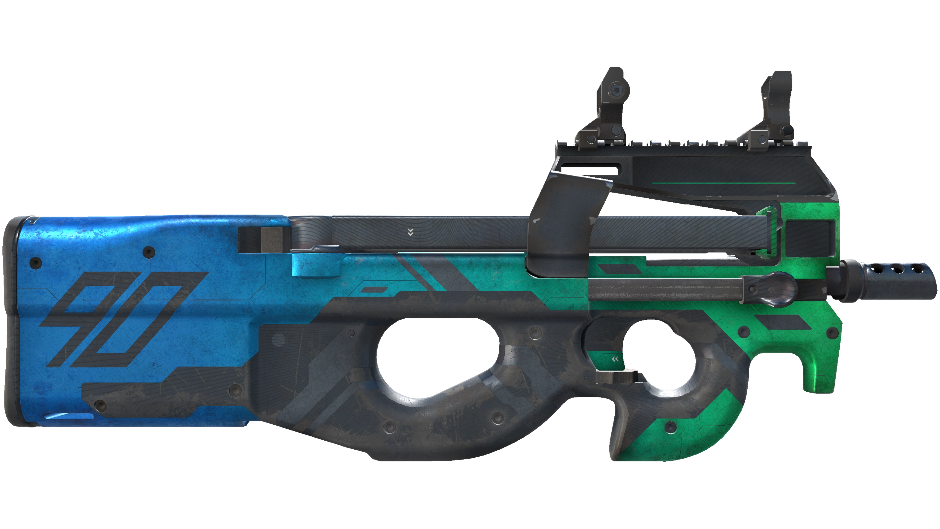 StatTrak™ P90 | Wave Breaker (Well-Worn) thumbnail