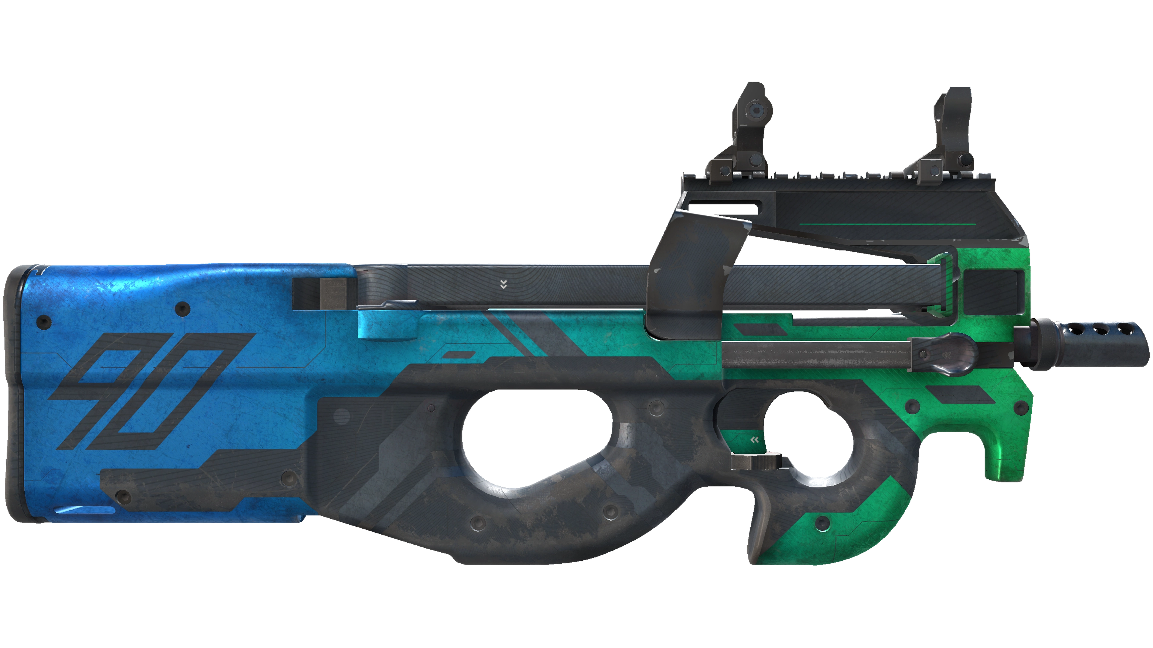 StatTrak™ P90 | Wave Breaker (Well-Worn) thumbnail