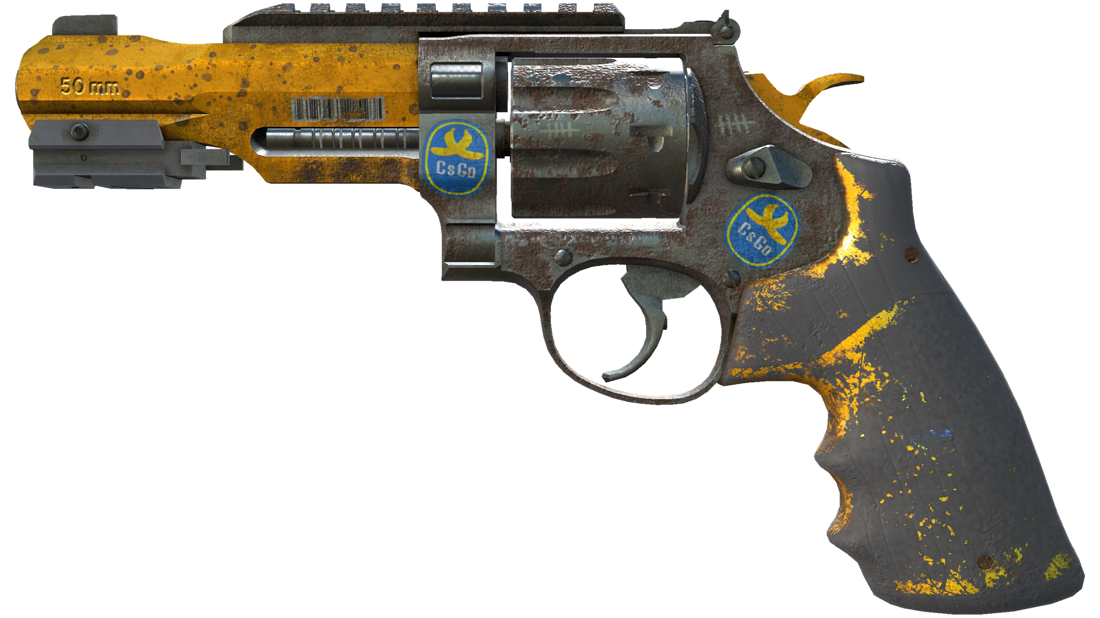 StatTrak™ R8 Revolver | Banana Cannon (Battle-Scarred)