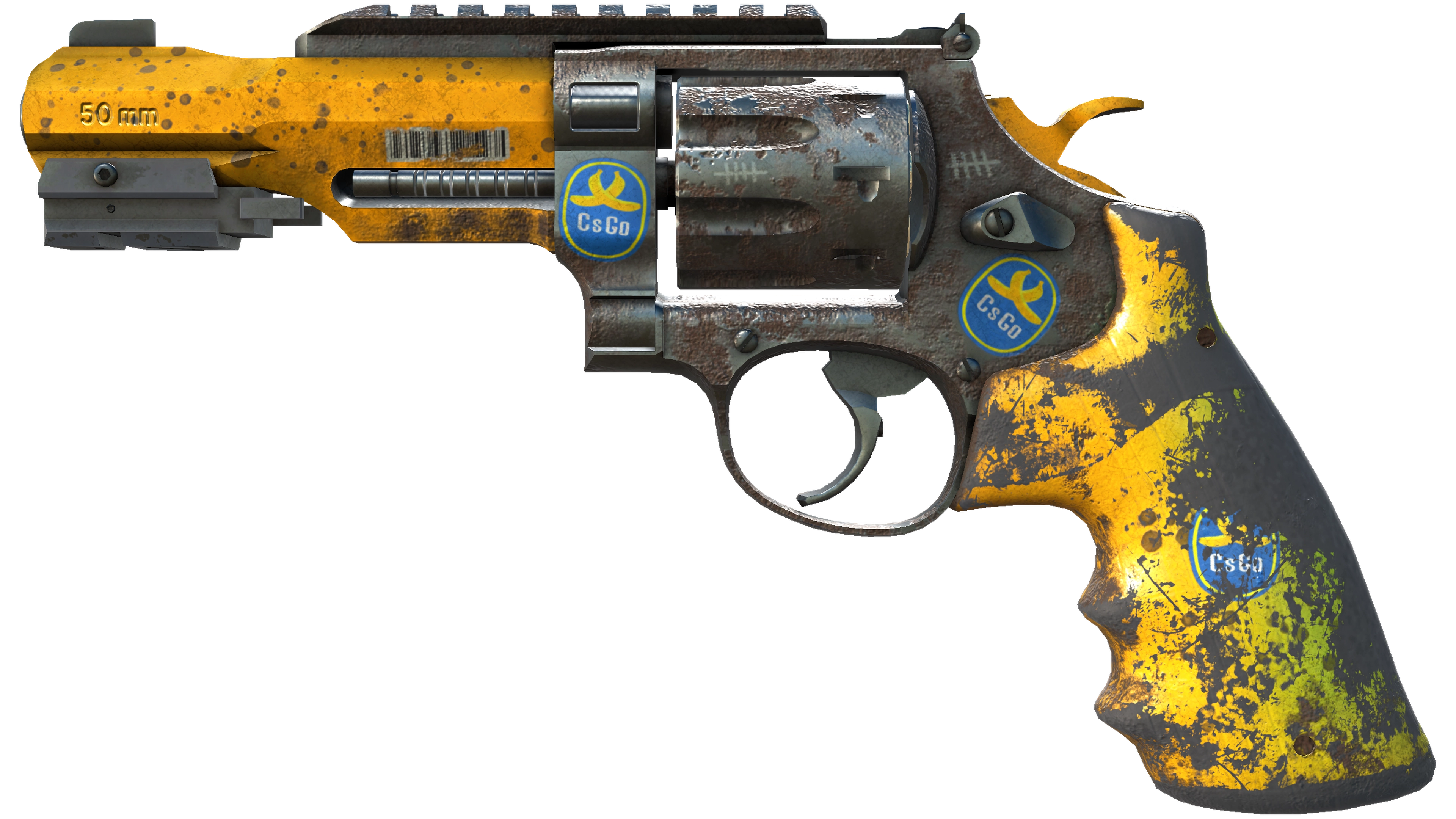 StatTrak™ R8 Revolver | Banana Cannon (Battle-Scarred)