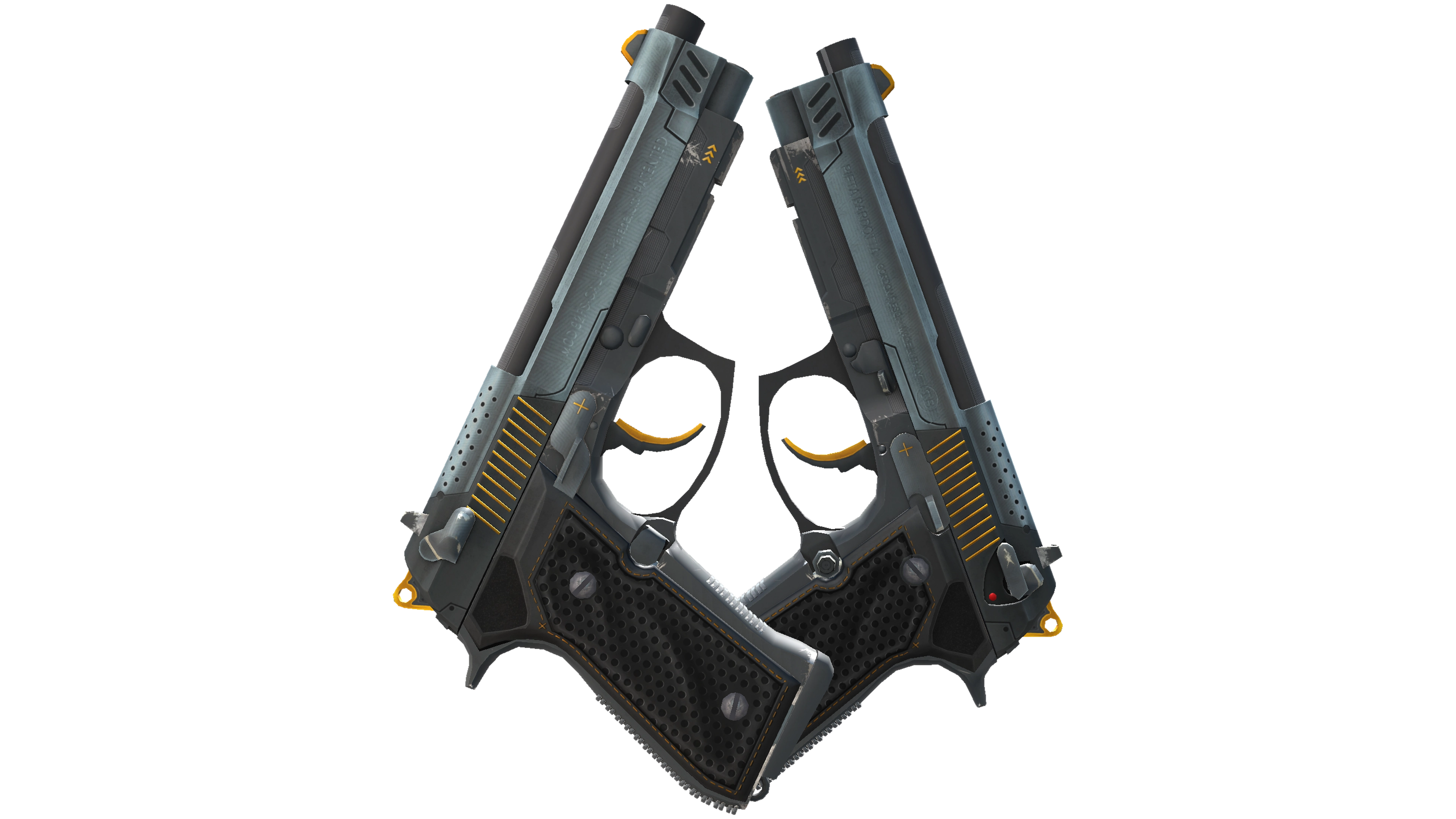 StatTrak™ Dual Berettas | Ventilators (Field-Tested) thumbnail