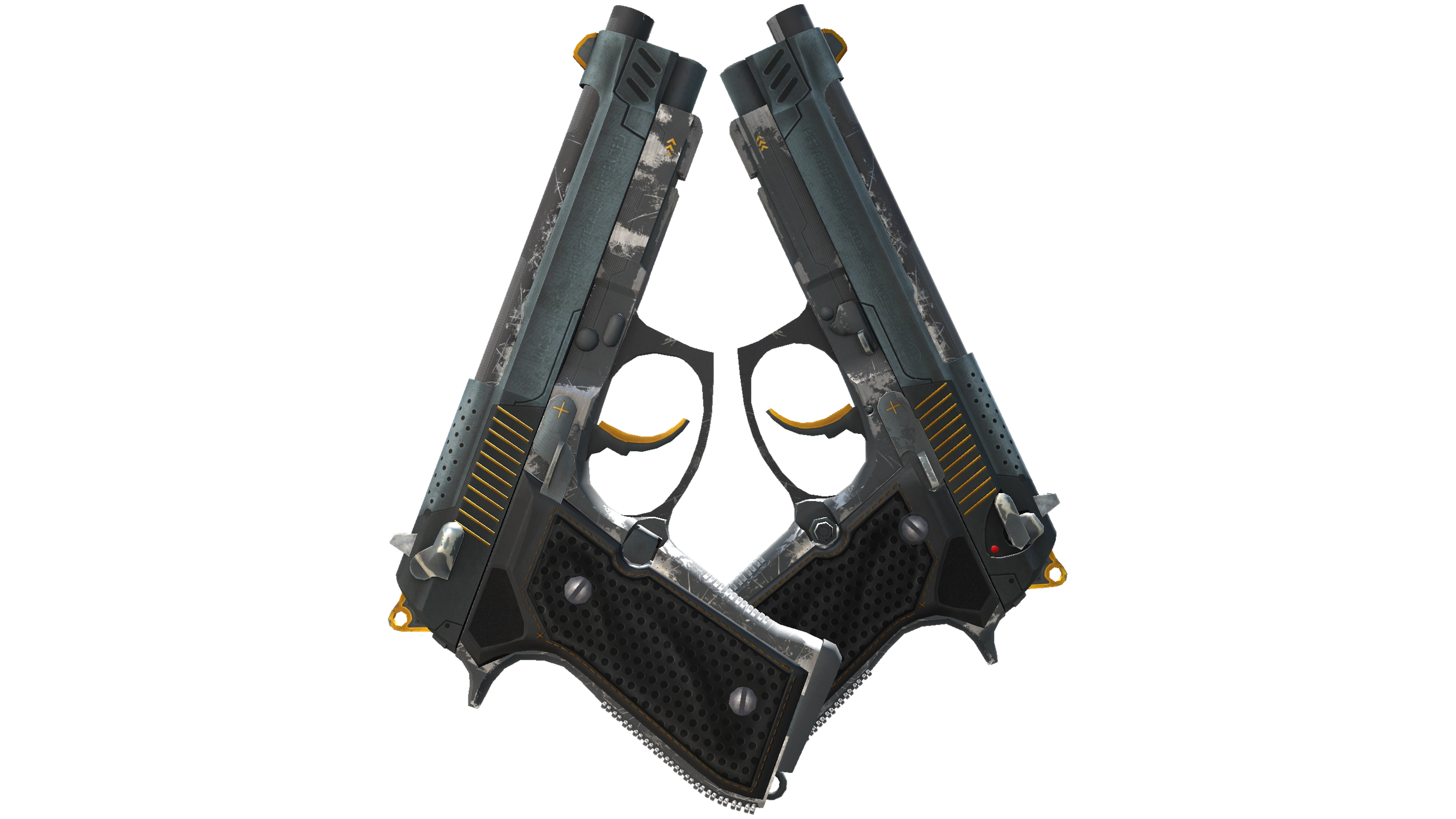 StatTrak™ Dual Berettas | Ventilators (Well-Worn)