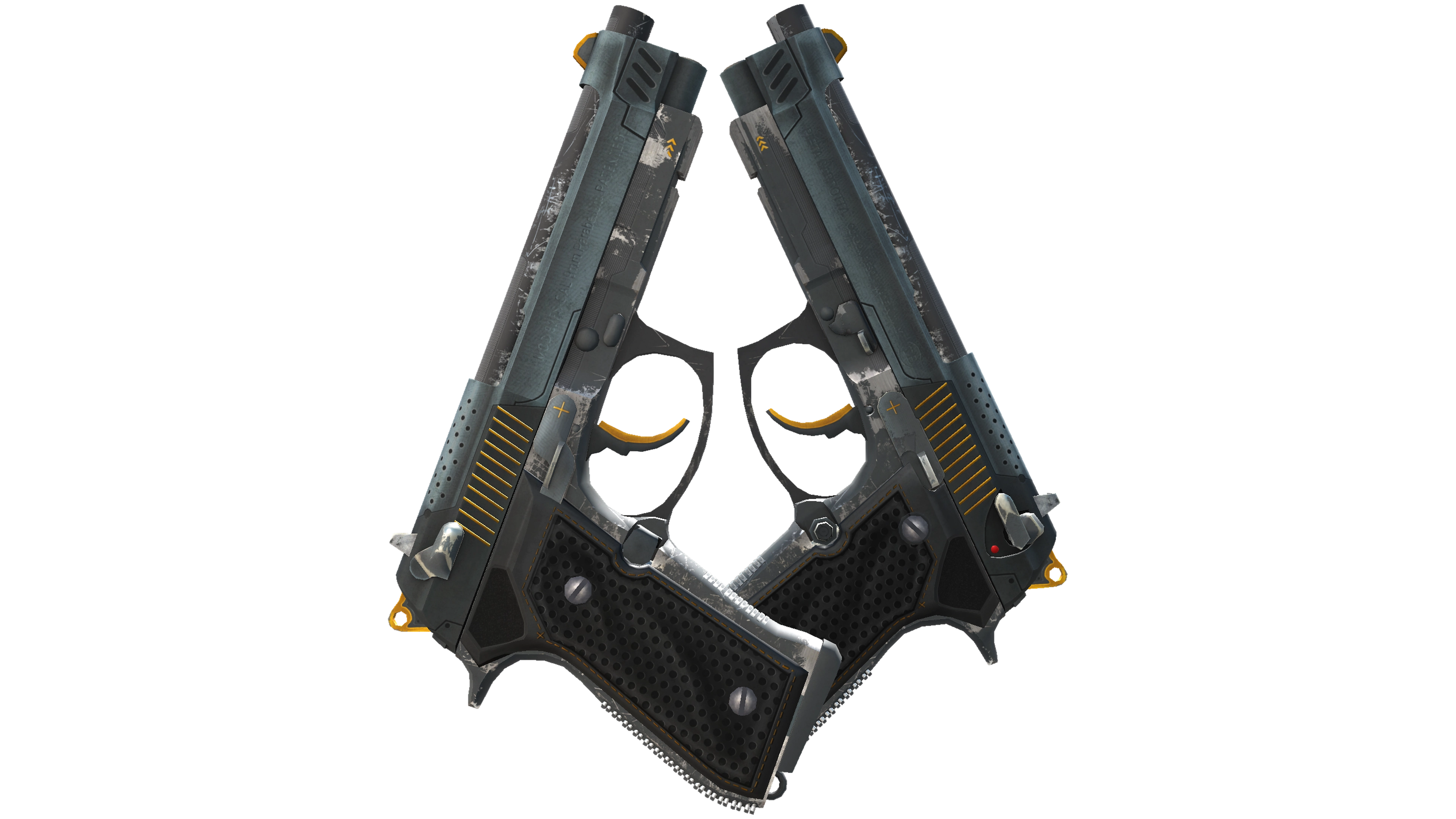 StatTrak™ Dual Berettas | Ventilators (Well-Worn)