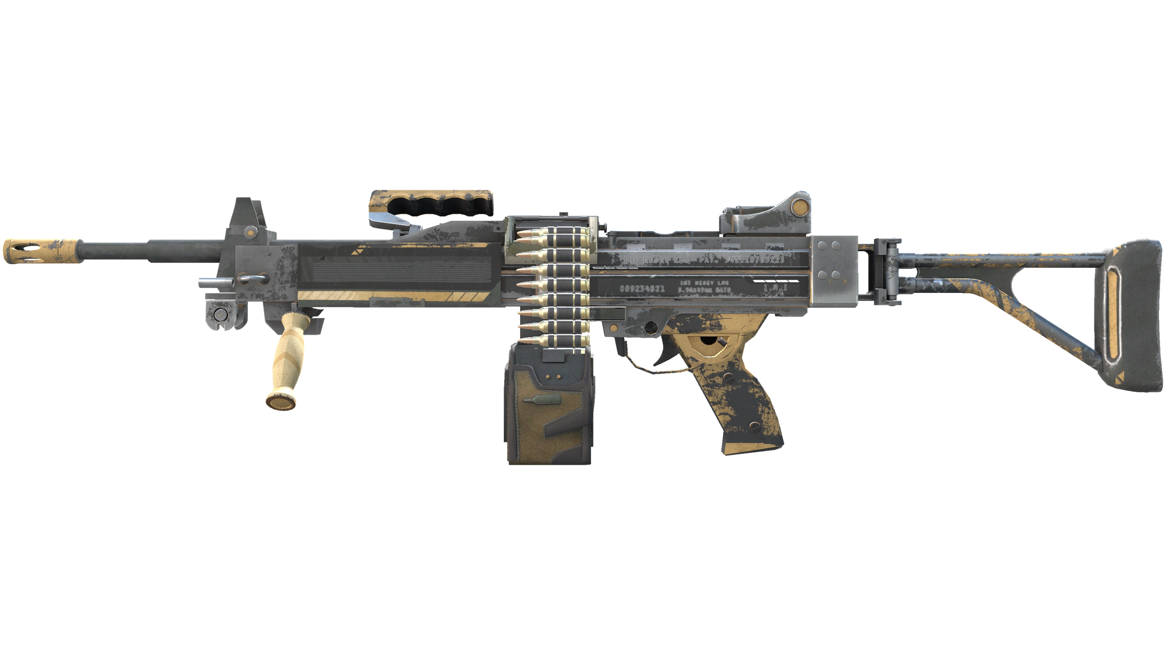 Negev | Desert-Strike (Battle-Scarred)