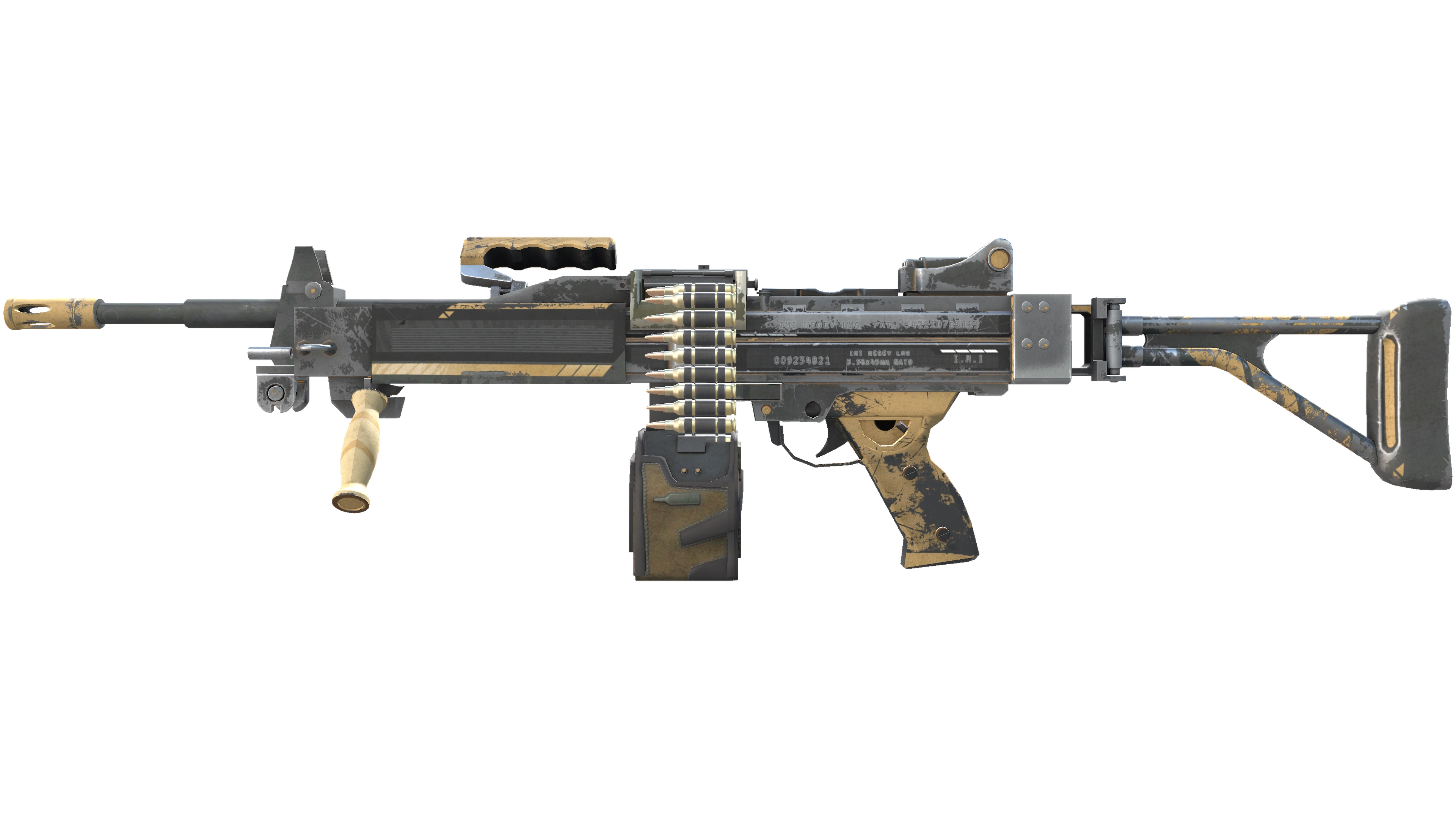 Negev | Desert-Strike (Well-Worn)
