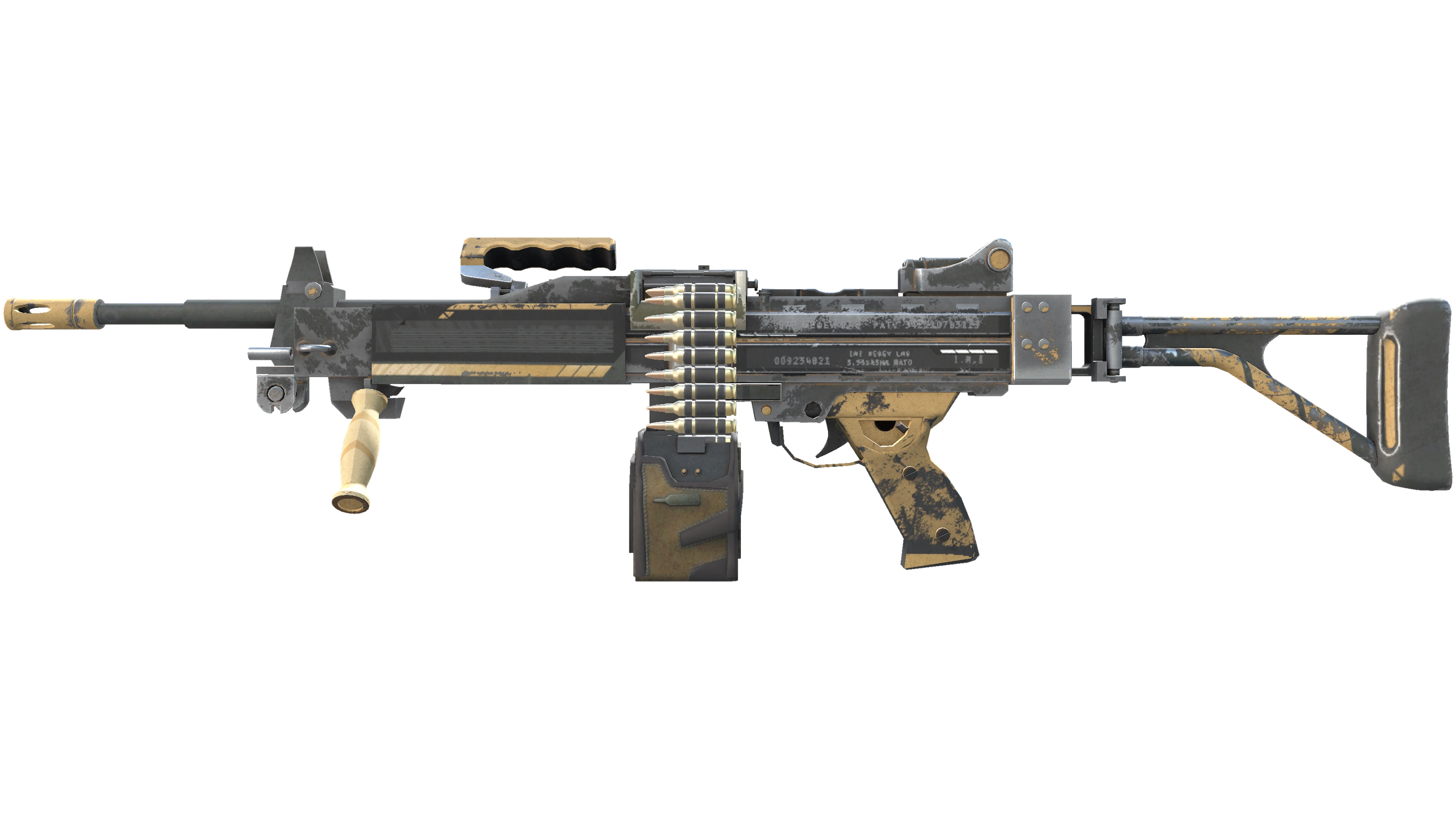 Negev | Desert-Strike (Well-Worn)