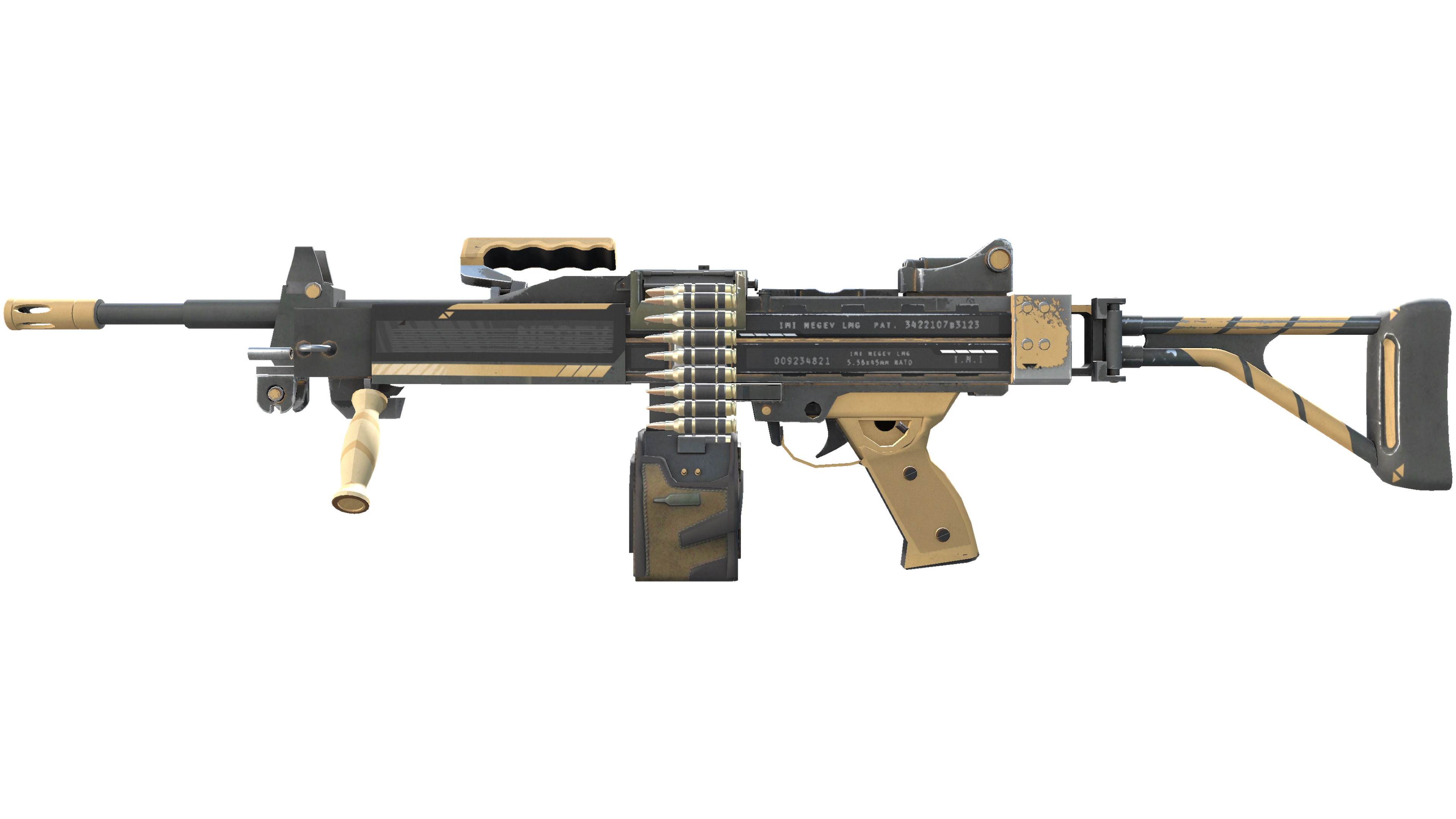 StatTrak™ Negev | Desert-Strike (Minimal Wear)
