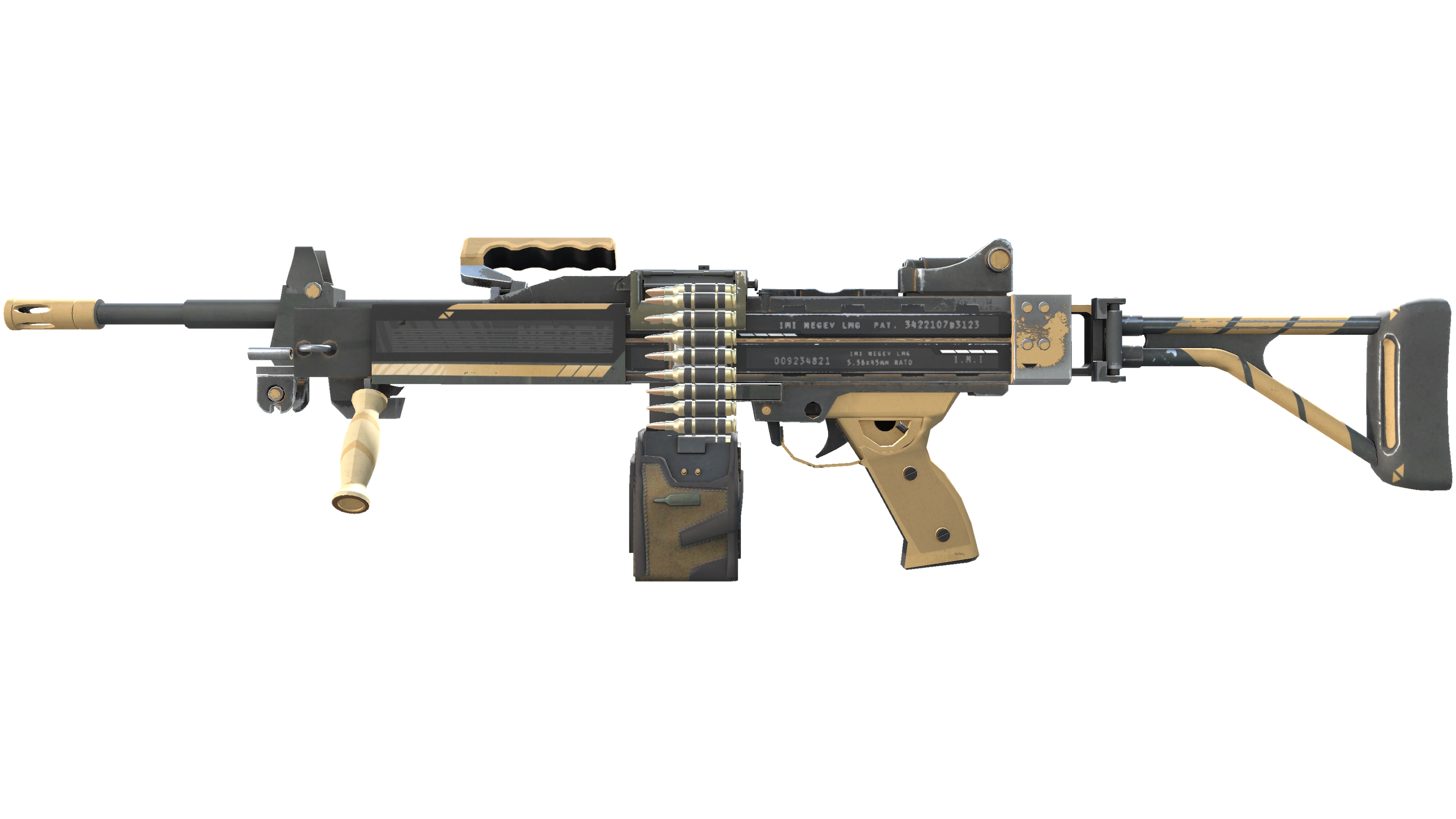 StatTrak™ Negev | Desert-Strike (Minimal Wear)