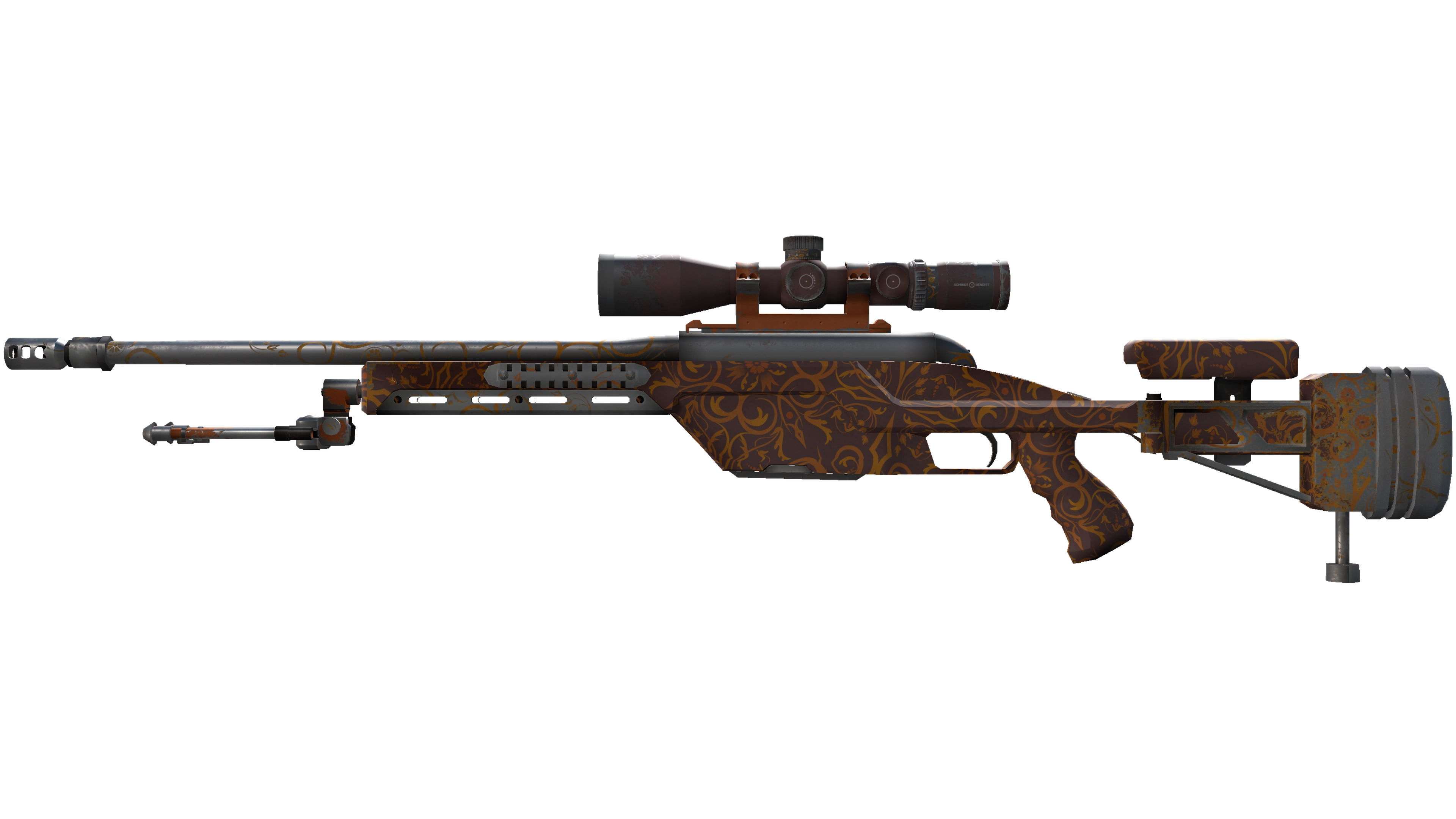 SSG 08 | Orange Filigree (Field-Tested)