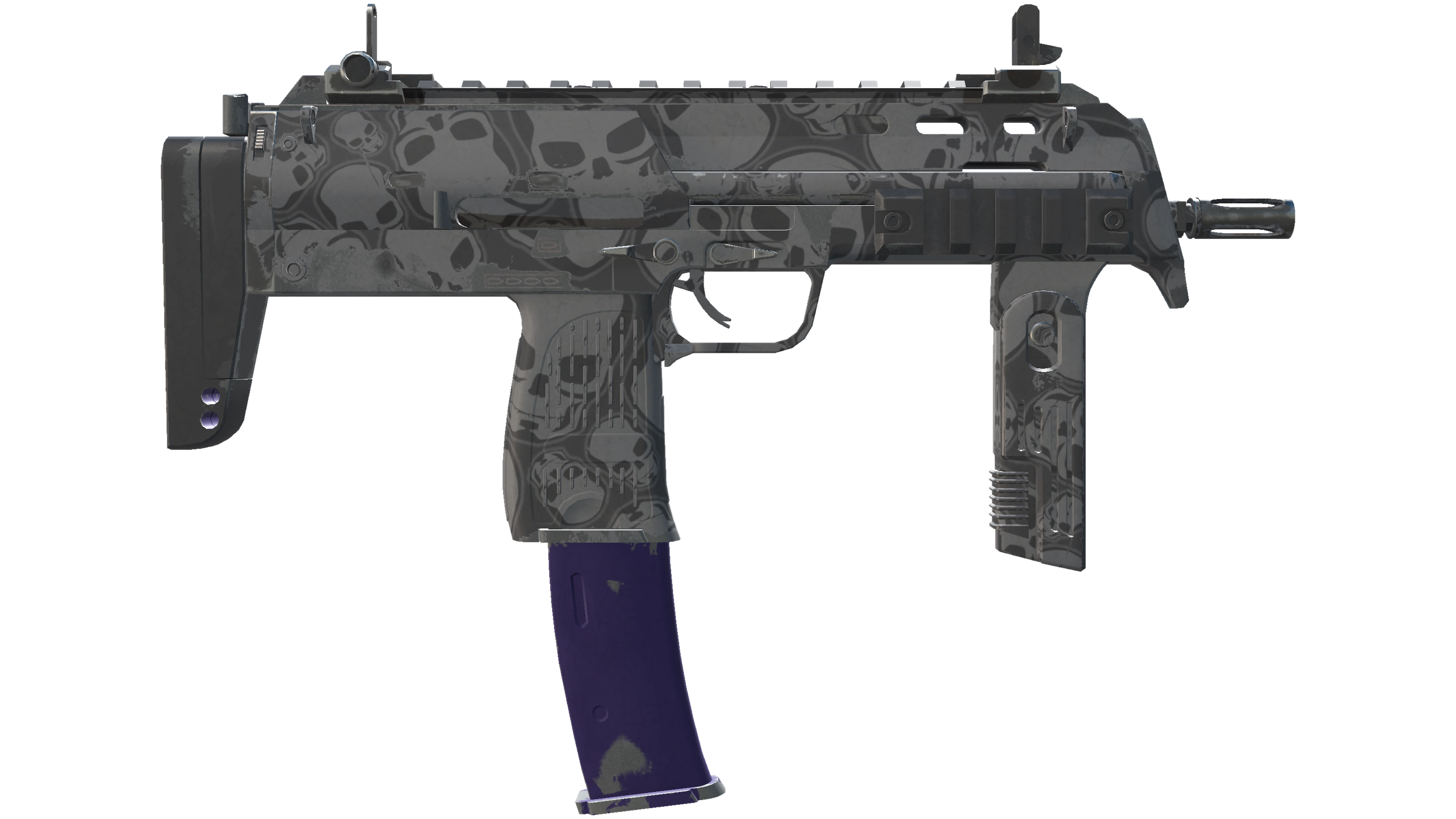 Миниатюра StatTrak™ MP7 | Skulls (Field-Tested)