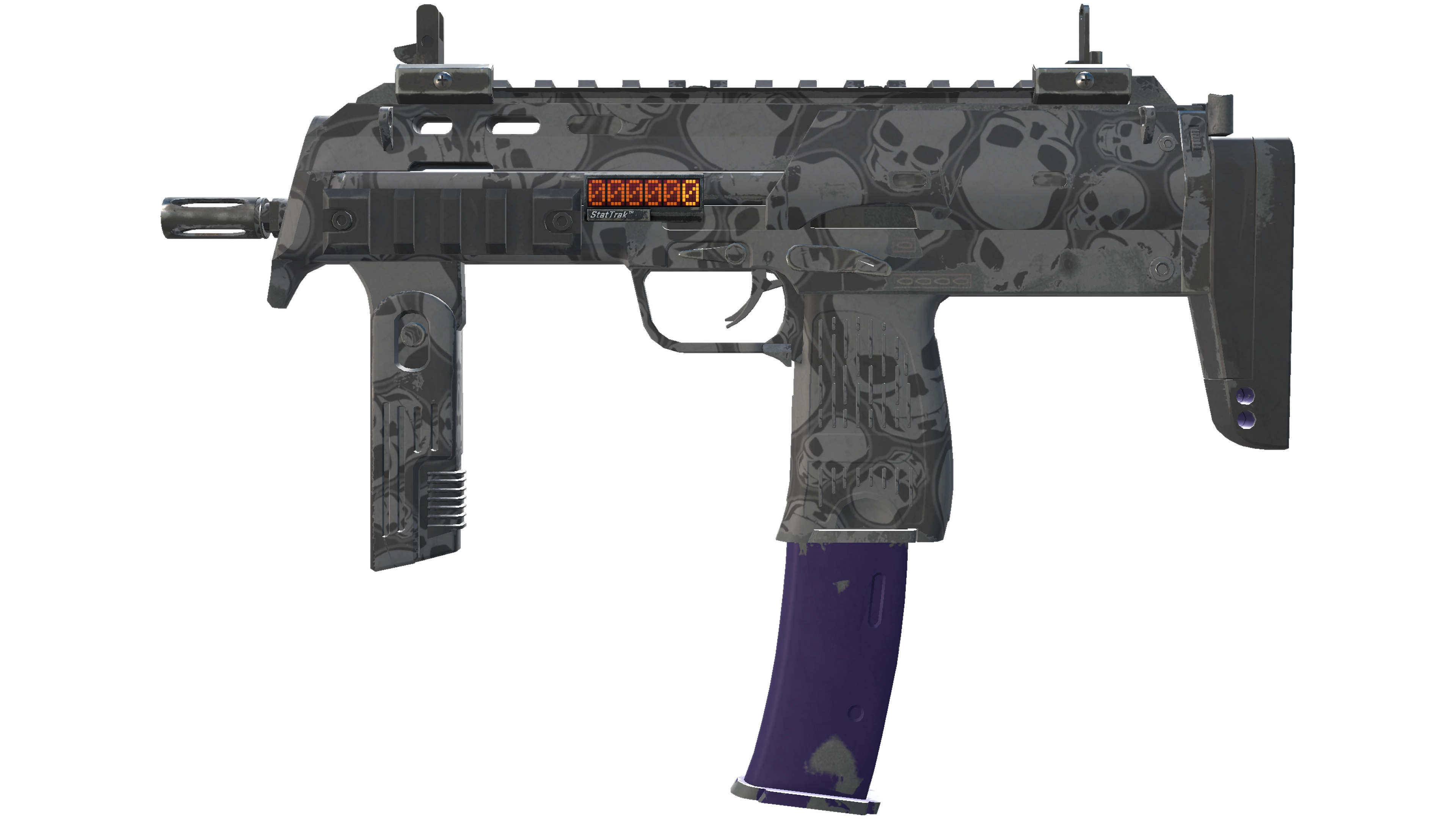 Миниатюра StatTrak™ MP7 | Skulls (Field-Tested)
